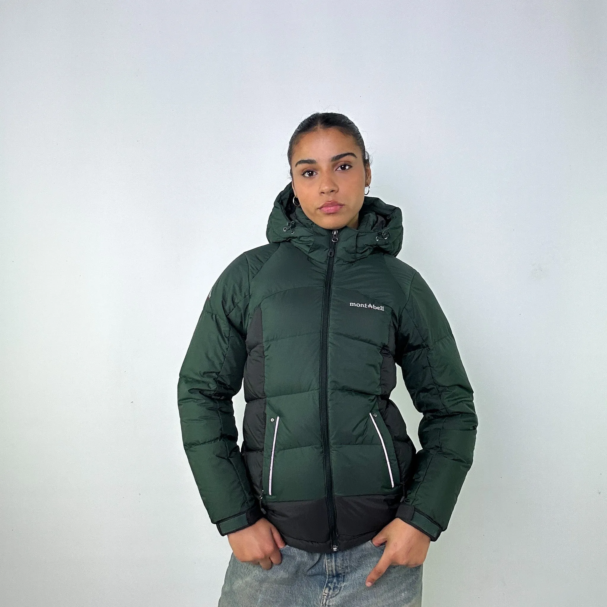 Green y2ks Mont Bell Puffer Jacket Coat (S)