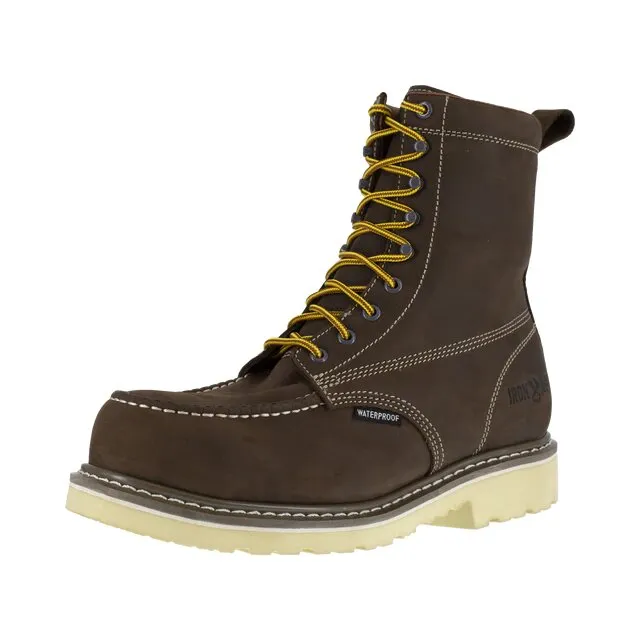 Iron Age Solidifier Mens Brown 8 Waterproof Work Boot IA5082