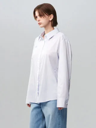 KIJUN  |Street Style Plain Cotton Logo Shirts & Blouses