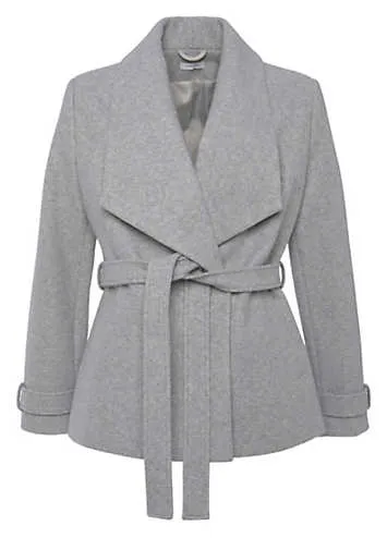 LASCANA Short Coat with Tie Belt | Grattan