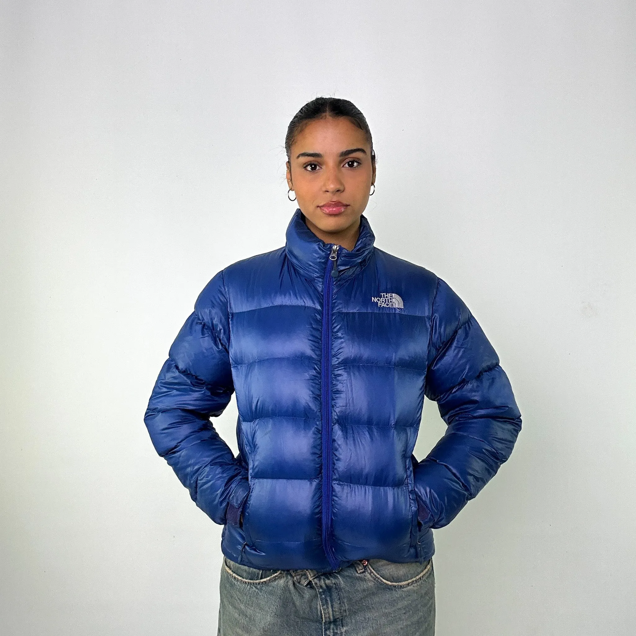 Light Blue y2ks The North Face 700 Series Puffer Jacket Coat (L)