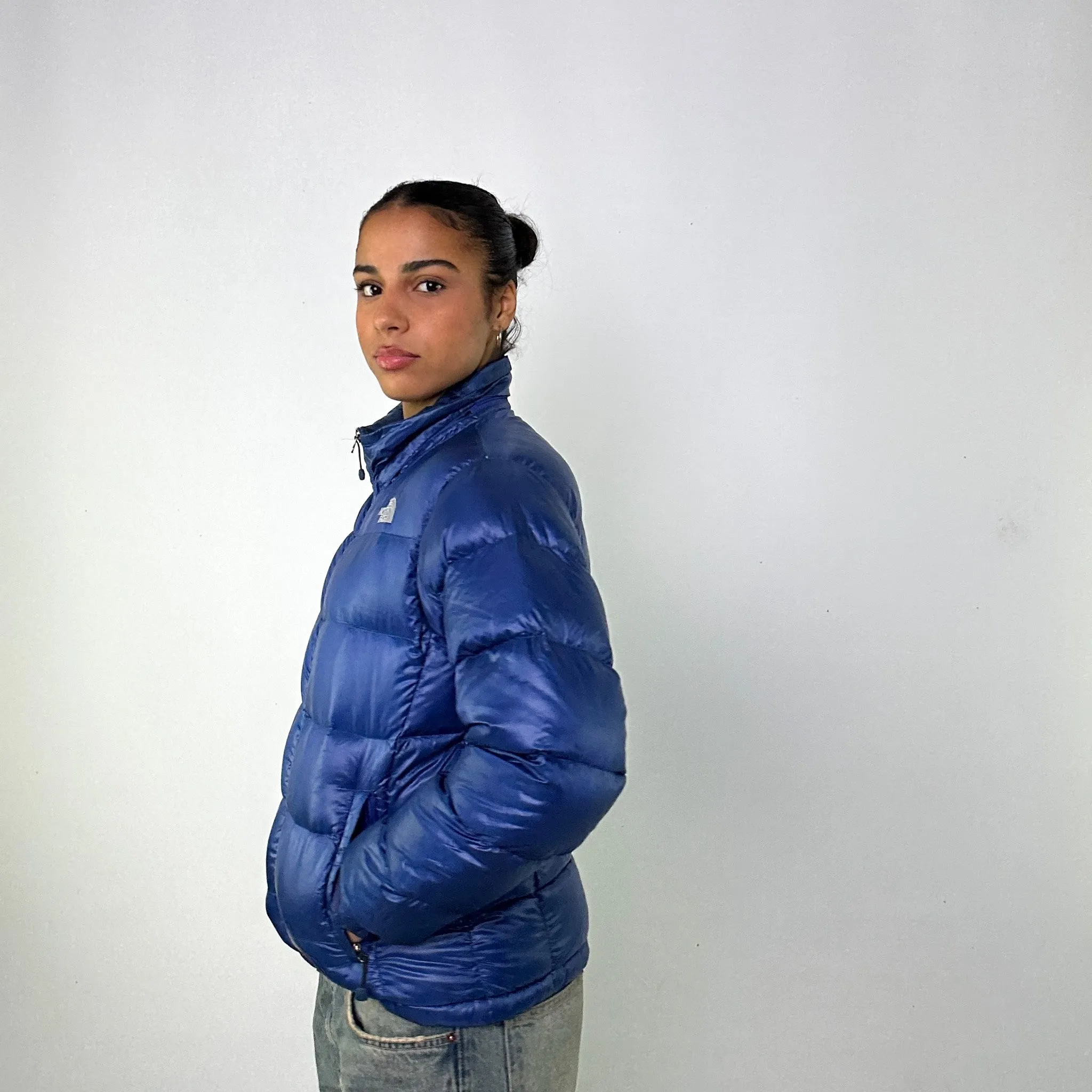 Light Blue y2ks The North Face 700 Series Puffer Jacket Coat (L)