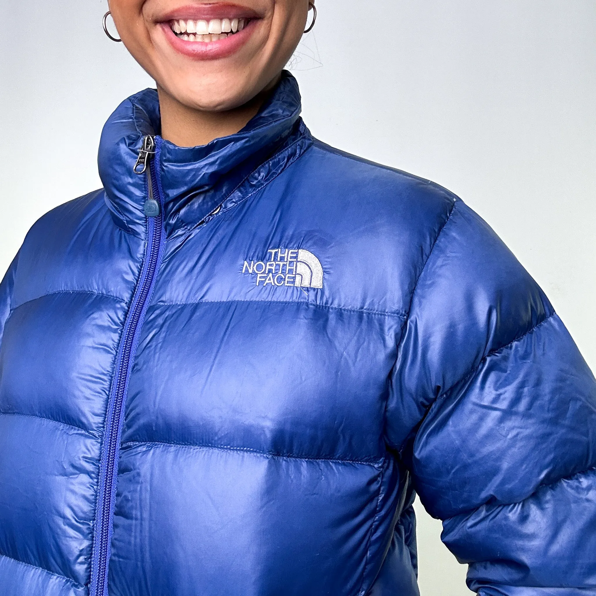 Light Blue y2ks The North Face 700 Series Puffer Jacket Coat (L)