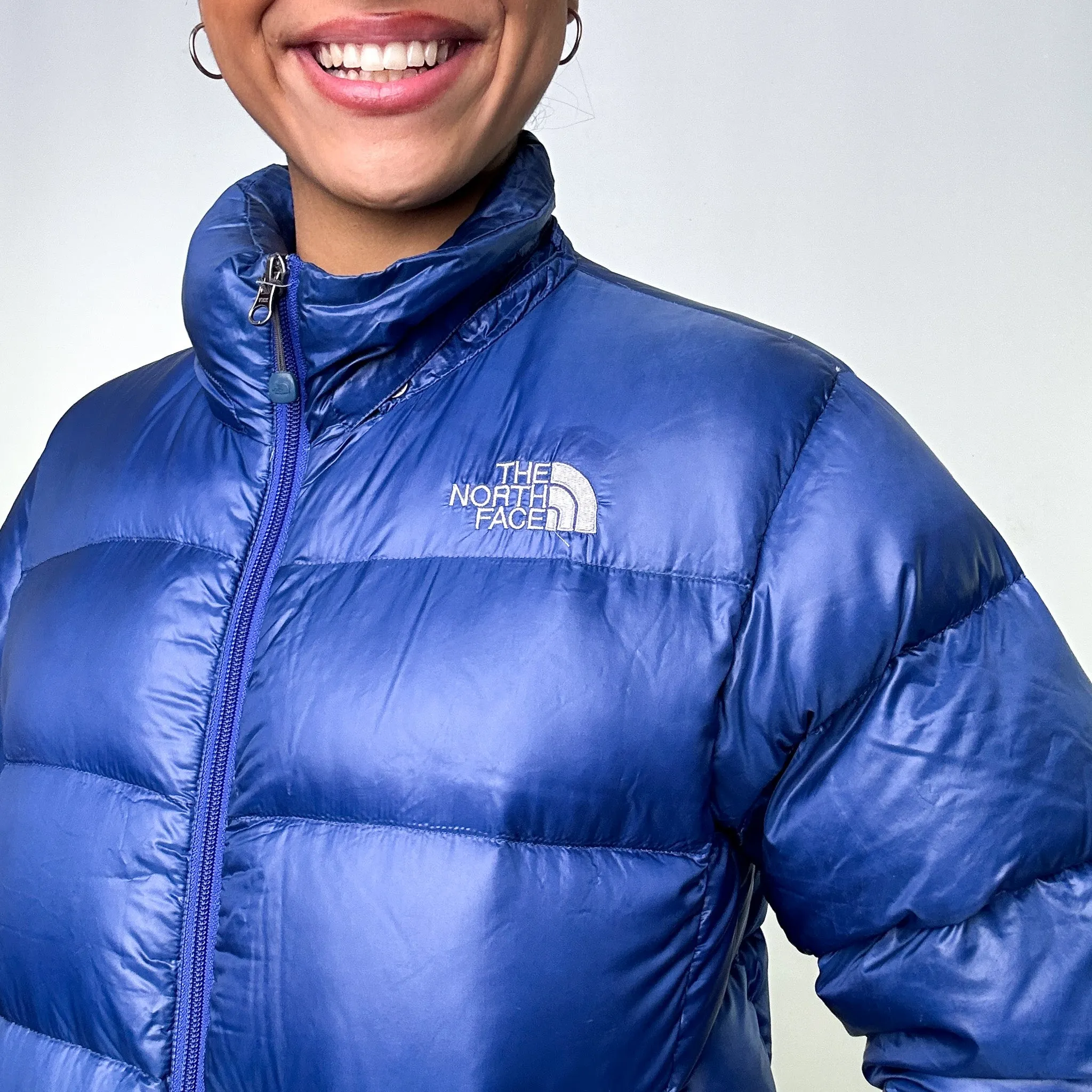 Light Blue y2ks The North Face 700 Series Puffer Jacket Coat (L)