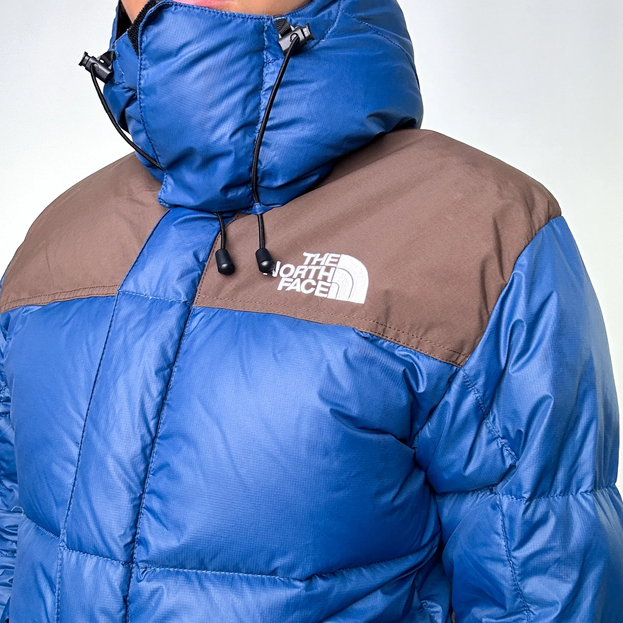 Light Blue y2ks The North Face 800 Series Baltoro Windstopper Puffer Jacket Coat (XS)