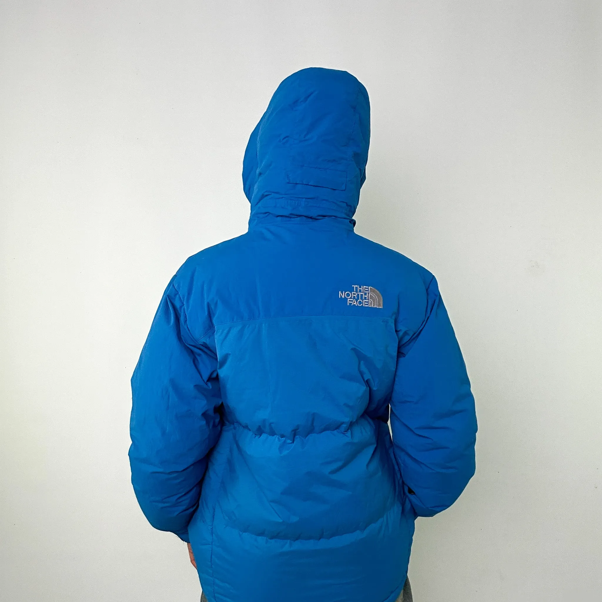 Light Blue y2ks The North Face Puffer Jacket Coat (M)