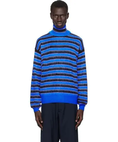 Marni Blue Striped Sweater