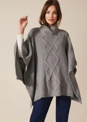 Melly Cable Poncho