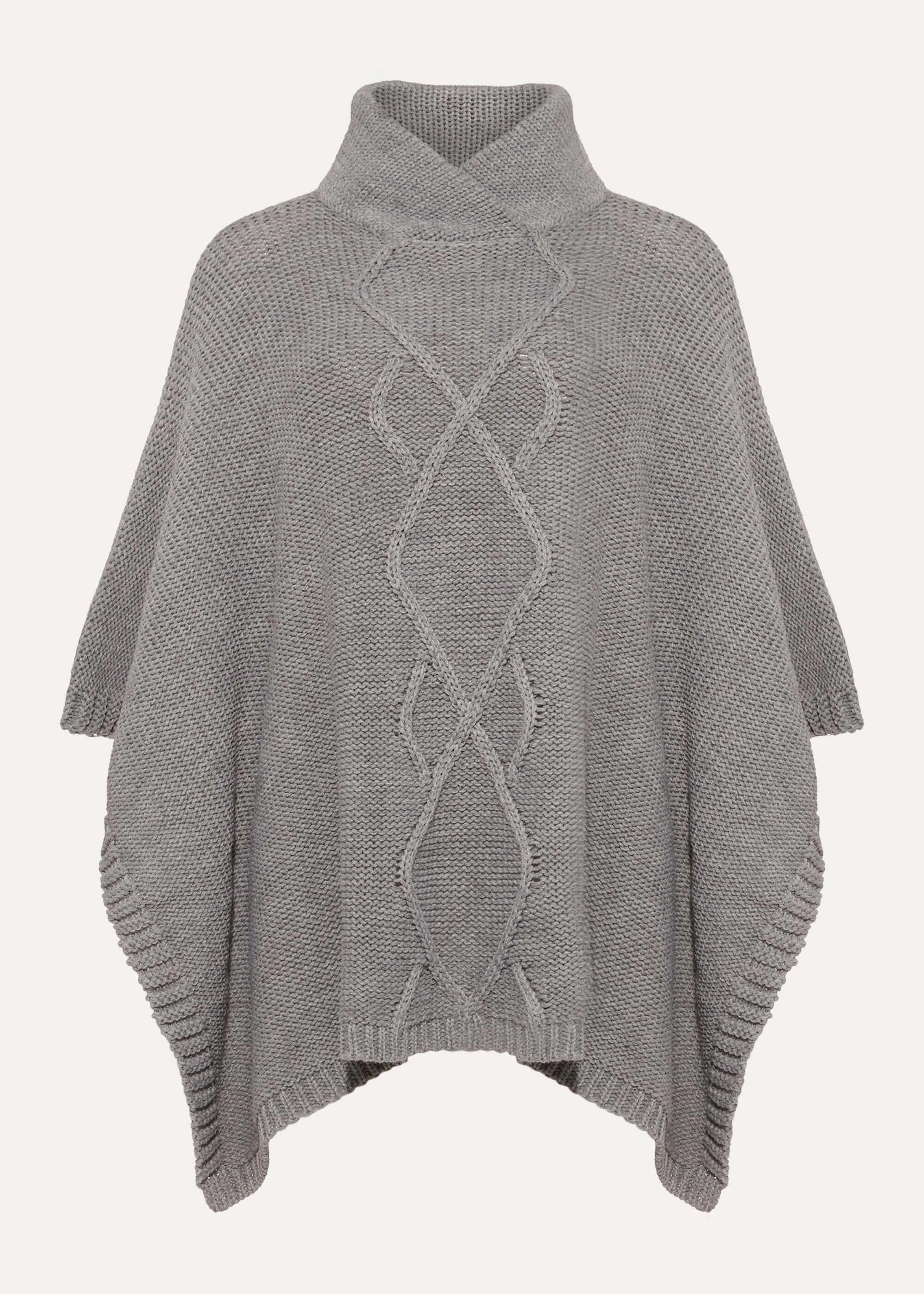 Melly Cable Poncho