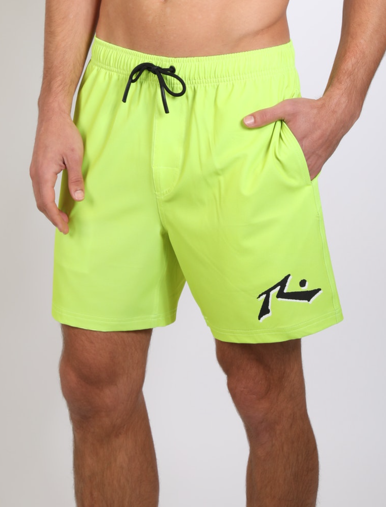 MENS AMPED 17 ELASTIC BOARDSHORT ACID LIME