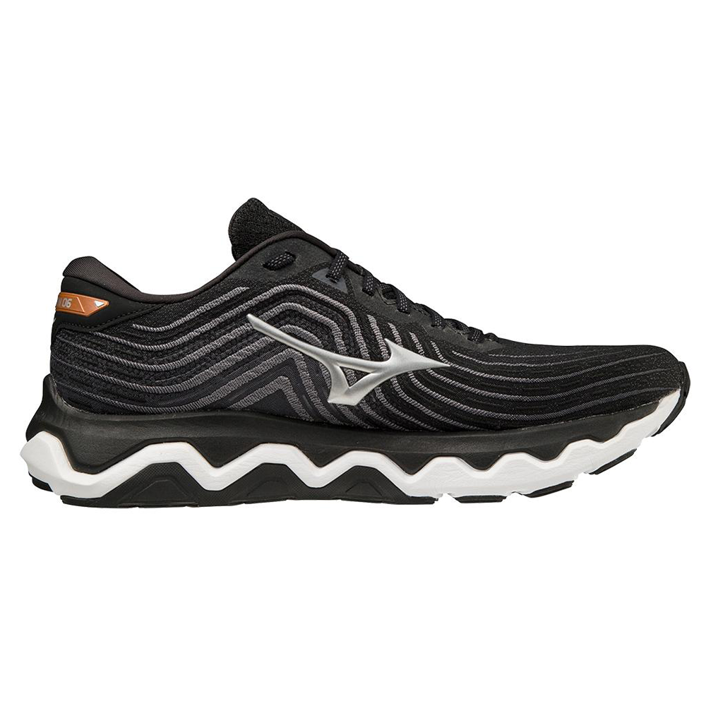 Men's Mizuno Wave Horizon 6, Black/Silver, 10 D Medium