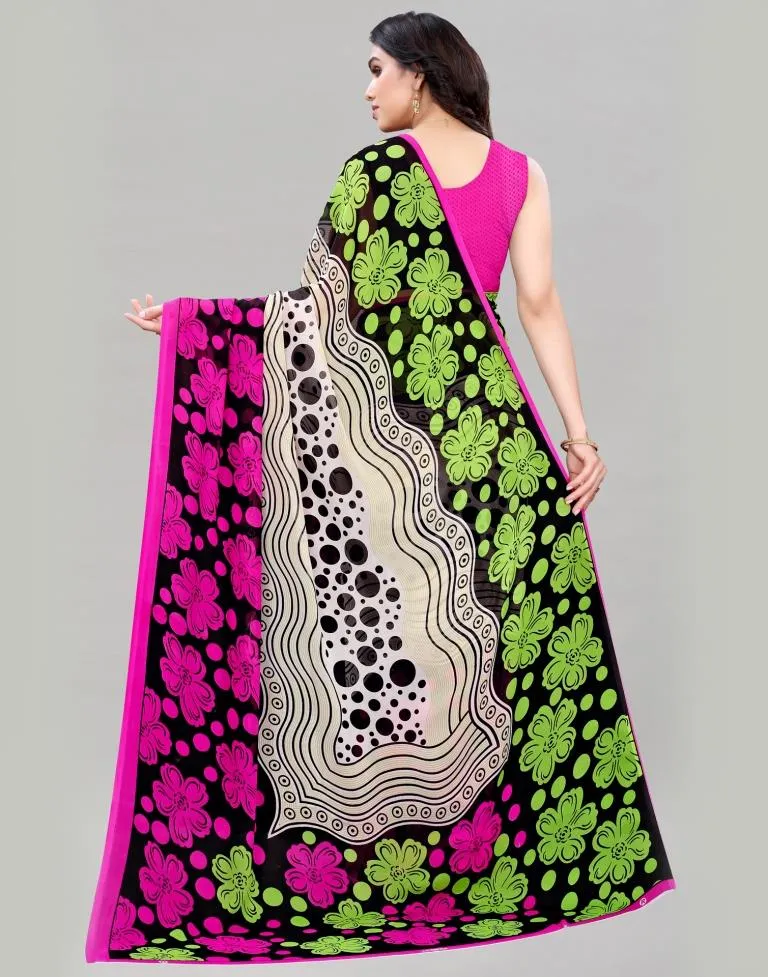 Multi Printed Saree