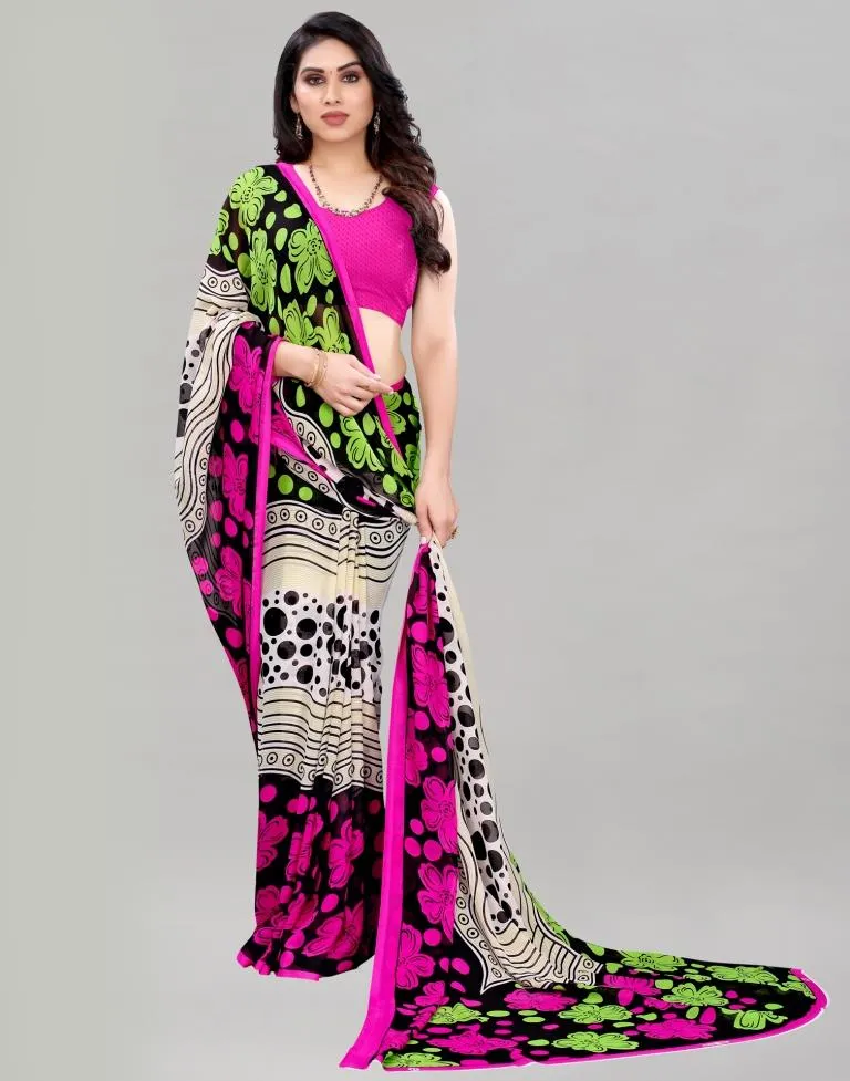 Multi Printed Saree