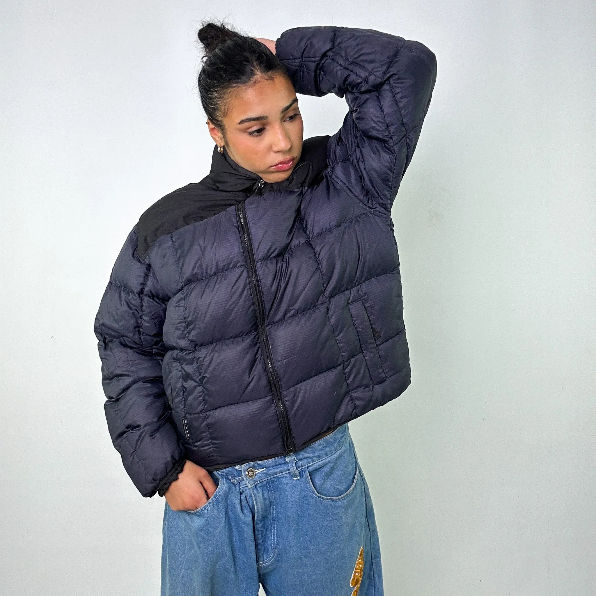 Navy Blue 90s NIKE Puffer Jacket Coat (M)