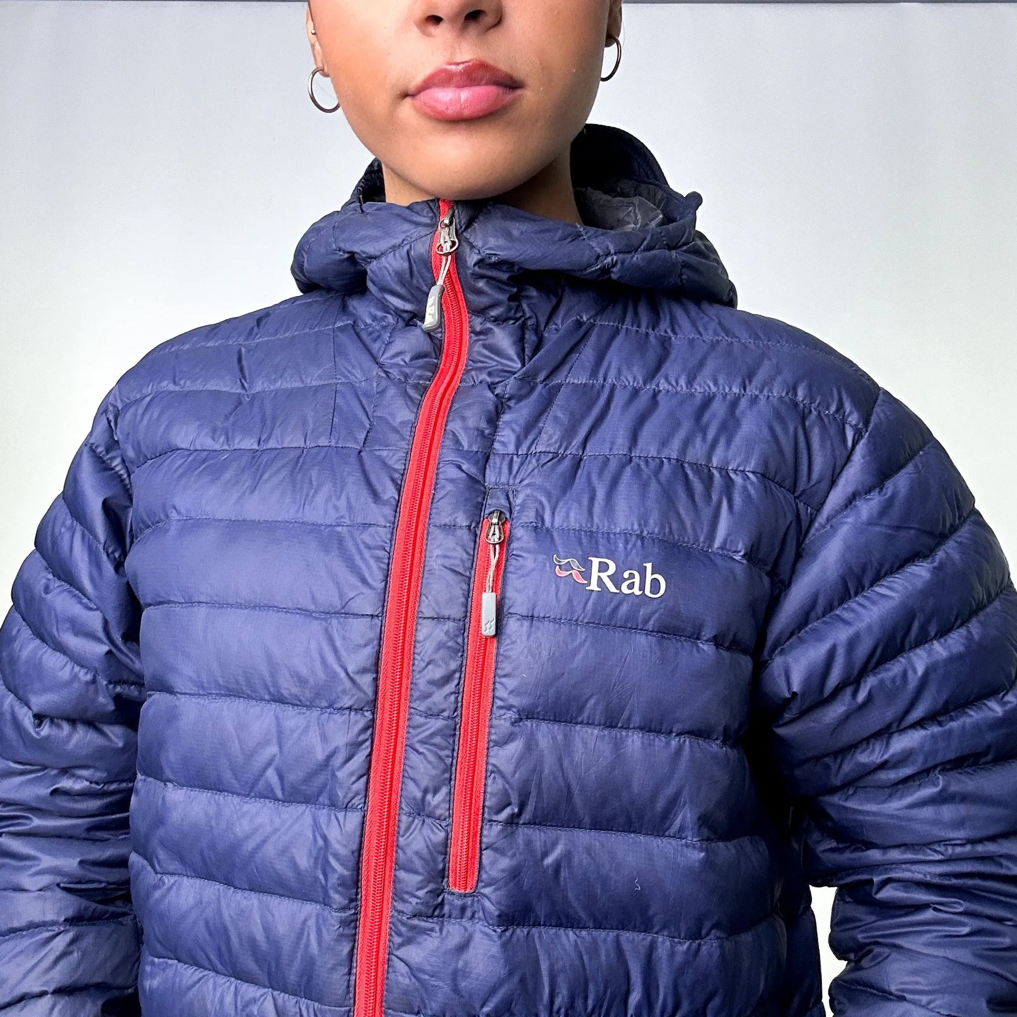 Navy Blue 90s Rab Microlight Alpine Puffer Jacket Coat (M)