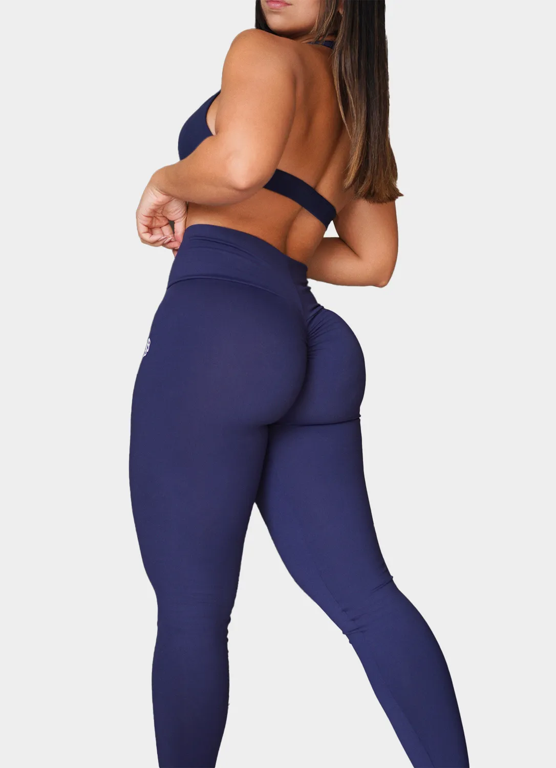 Navy Blue Thick Supplex Leggings