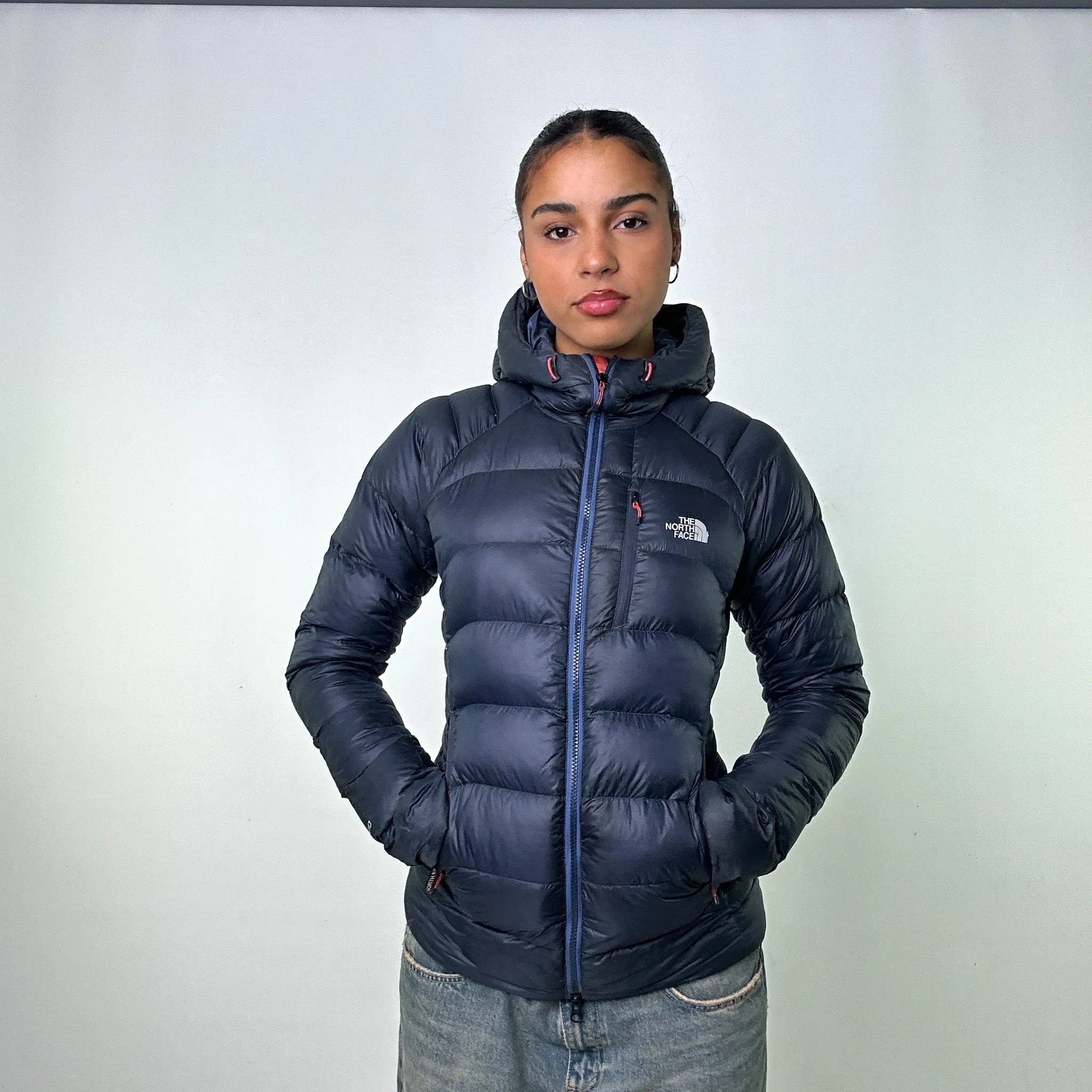 Navy Blue y2ks The North Face 700 Summit Series Puffer Jacket Coat (XS)