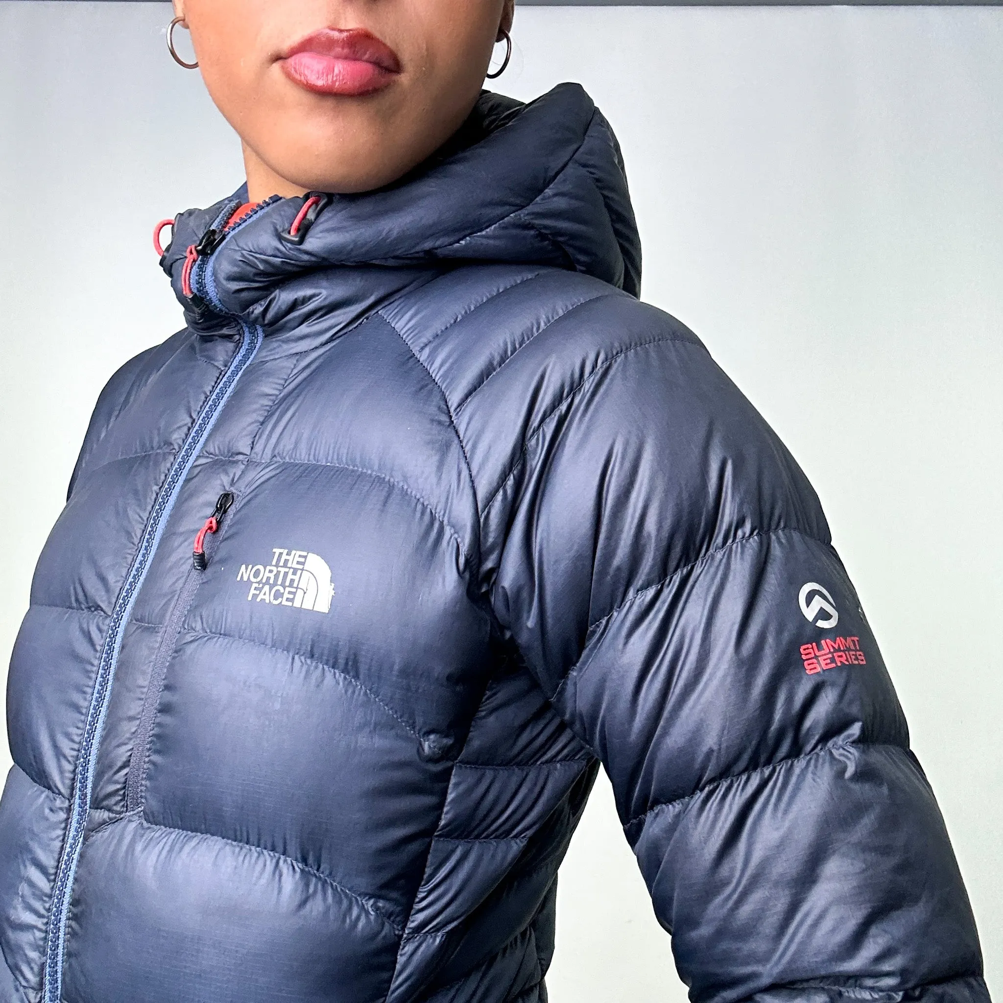 Navy Blue y2ks The North Face 700 Summit Series Puffer Jacket Coat (XS)