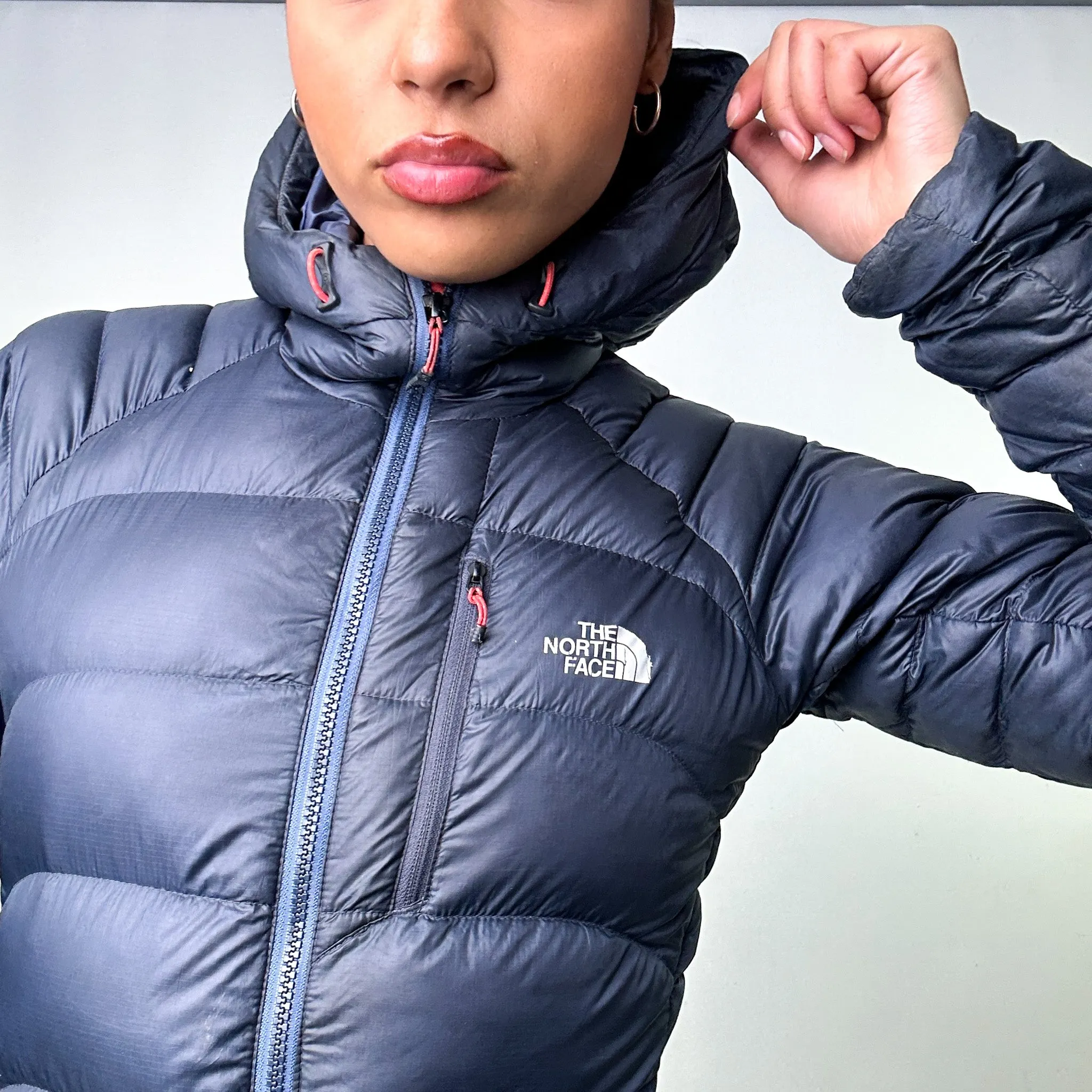 Navy Blue y2ks The North Face 700 Summit Series Puffer Jacket Coat (XS)