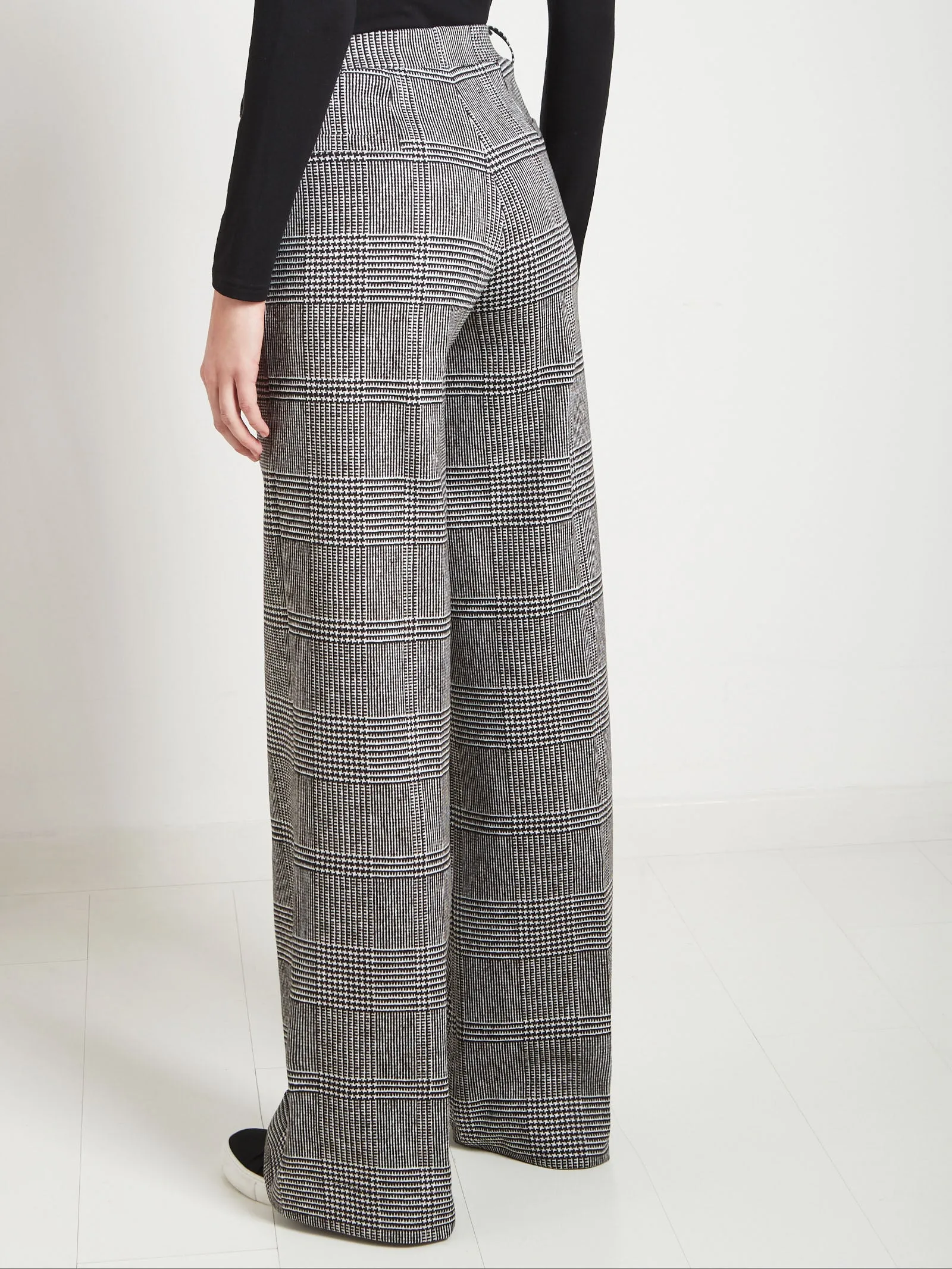 Pantalone Wide Leg in cotone elasticizzato