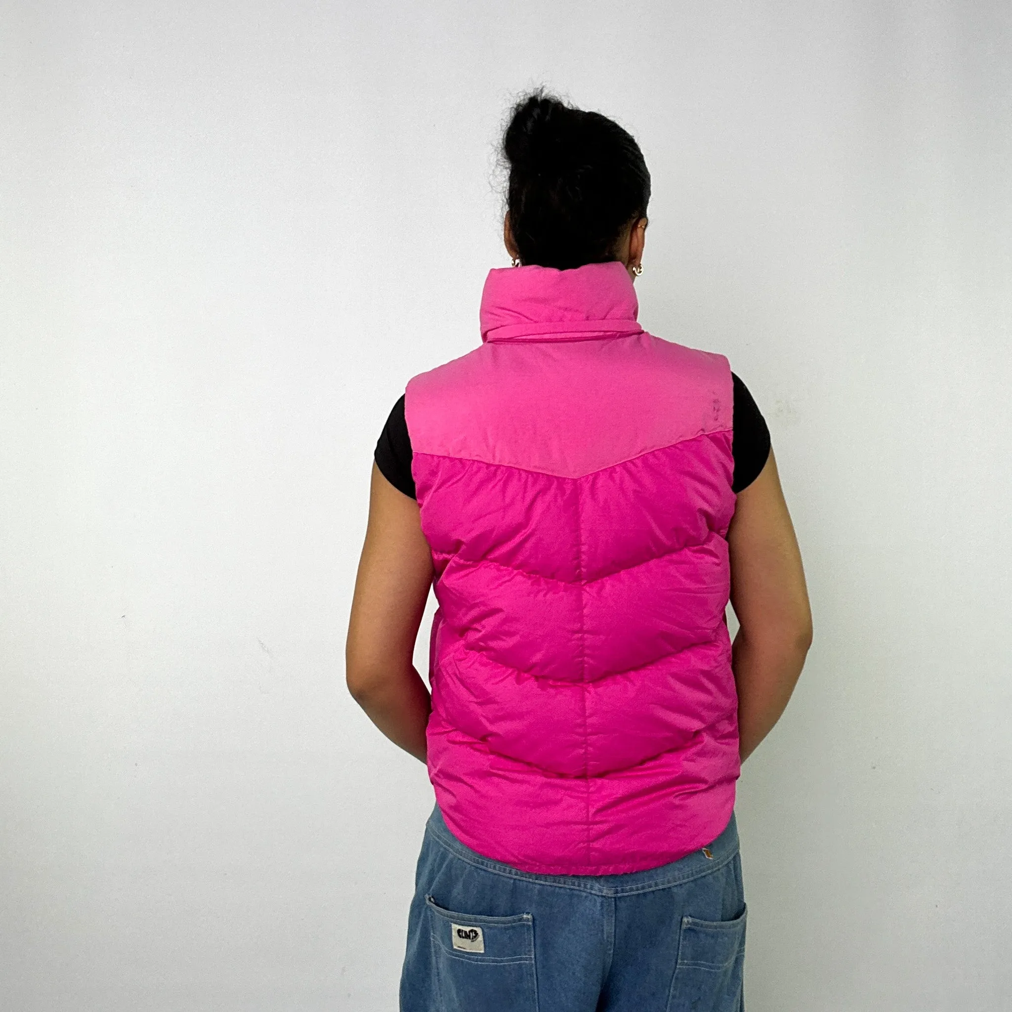 Pink y2ks NIKE Puffer Jacket Coat Gilet (M)