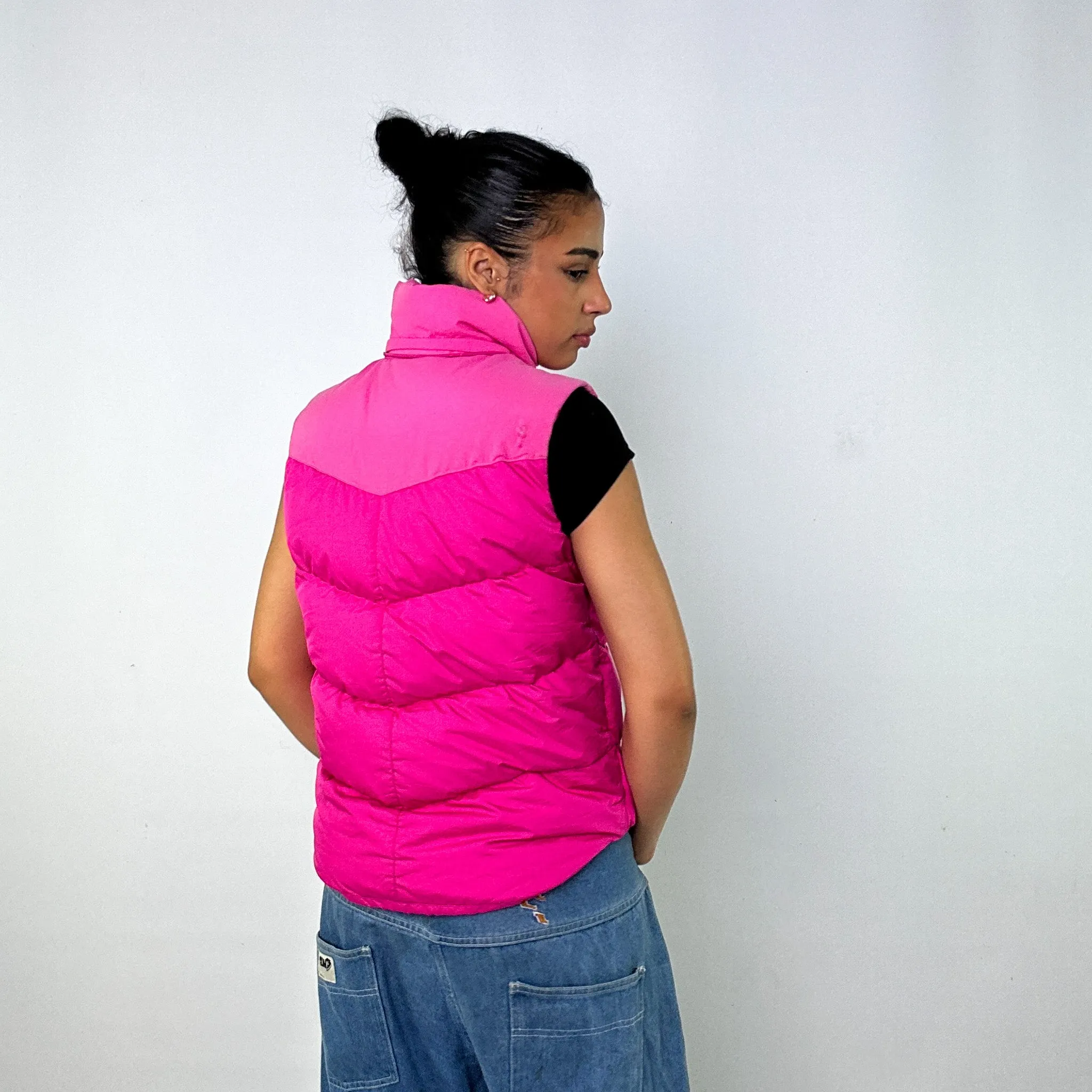 Pink y2ks NIKE Puffer Jacket Coat Gilet (M)