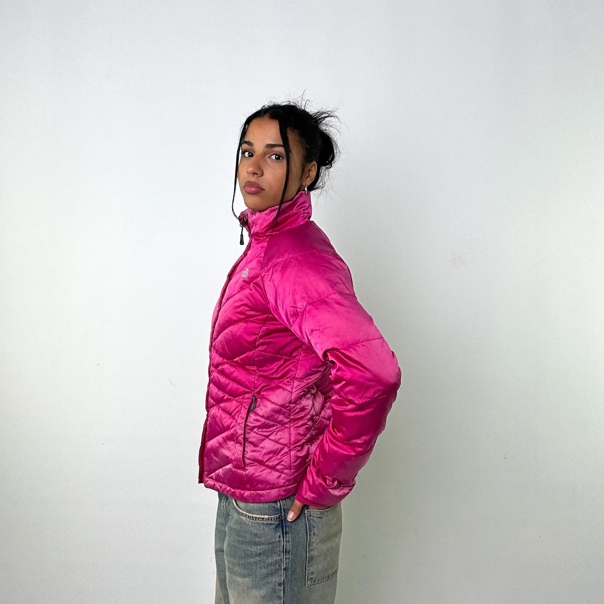 Pink y2ks The North Face 550 Series Puffer Jacket Coat (M)