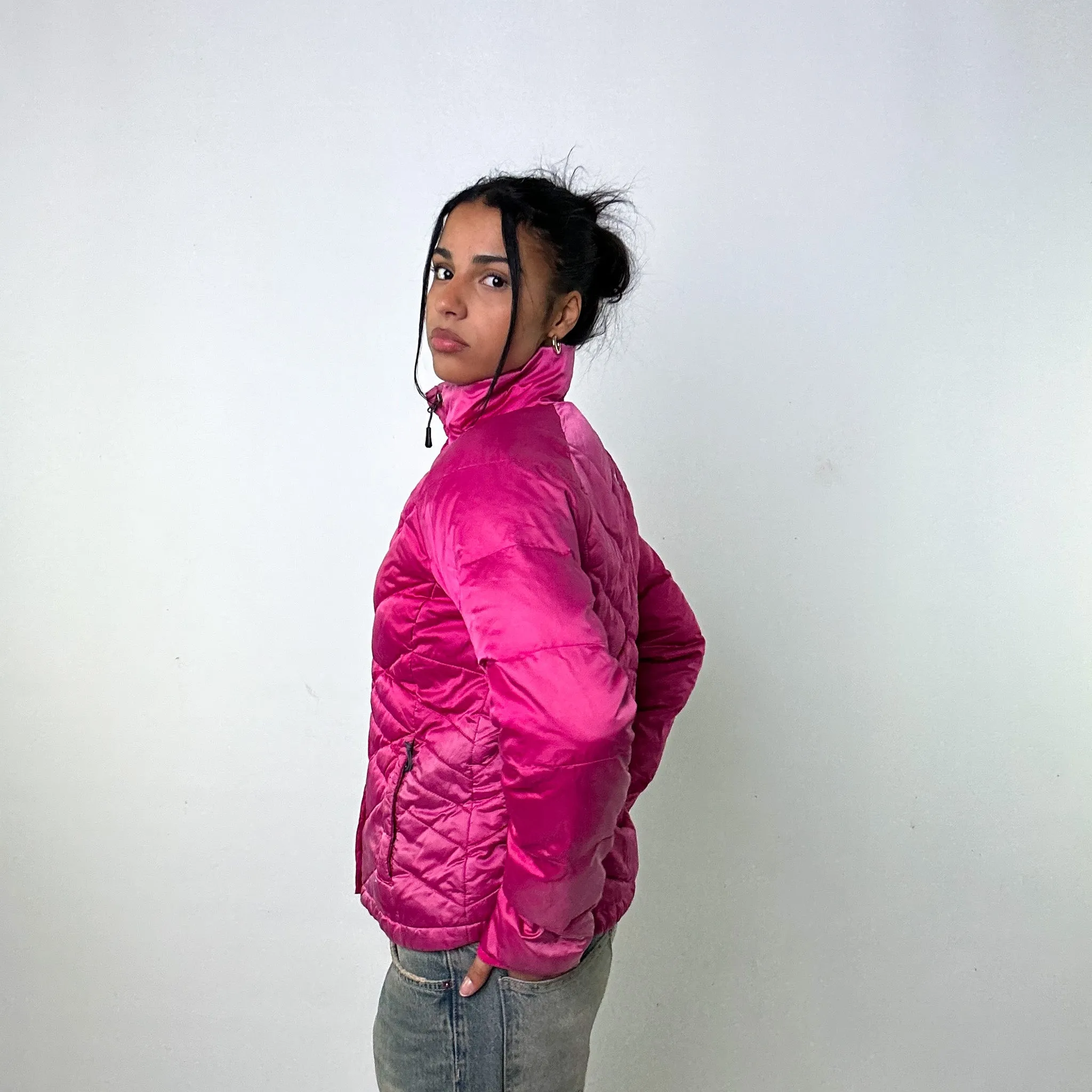 Pink y2ks The North Face 550 Series Puffer Jacket Coat (M)