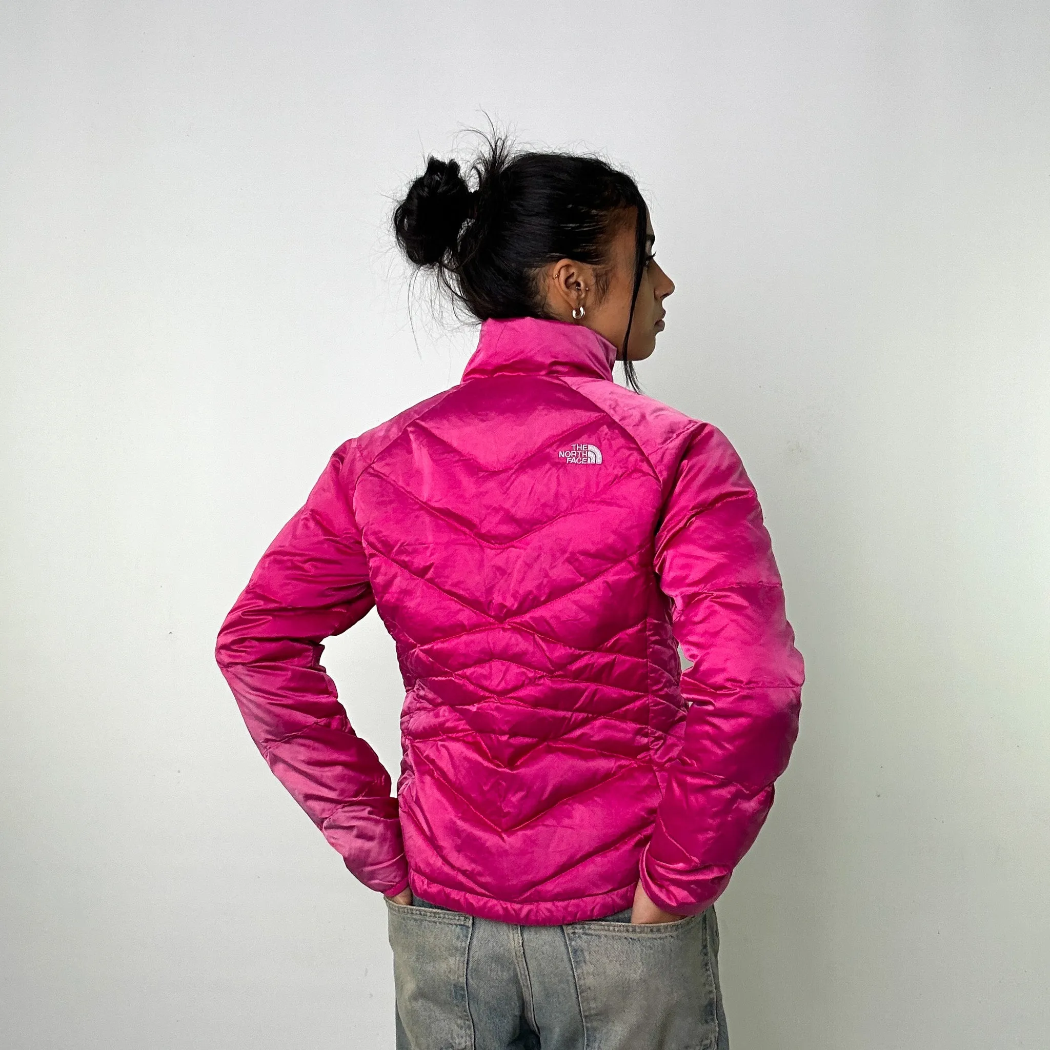 Pink y2ks The North Face 550 Series Puffer Jacket Coat (M)