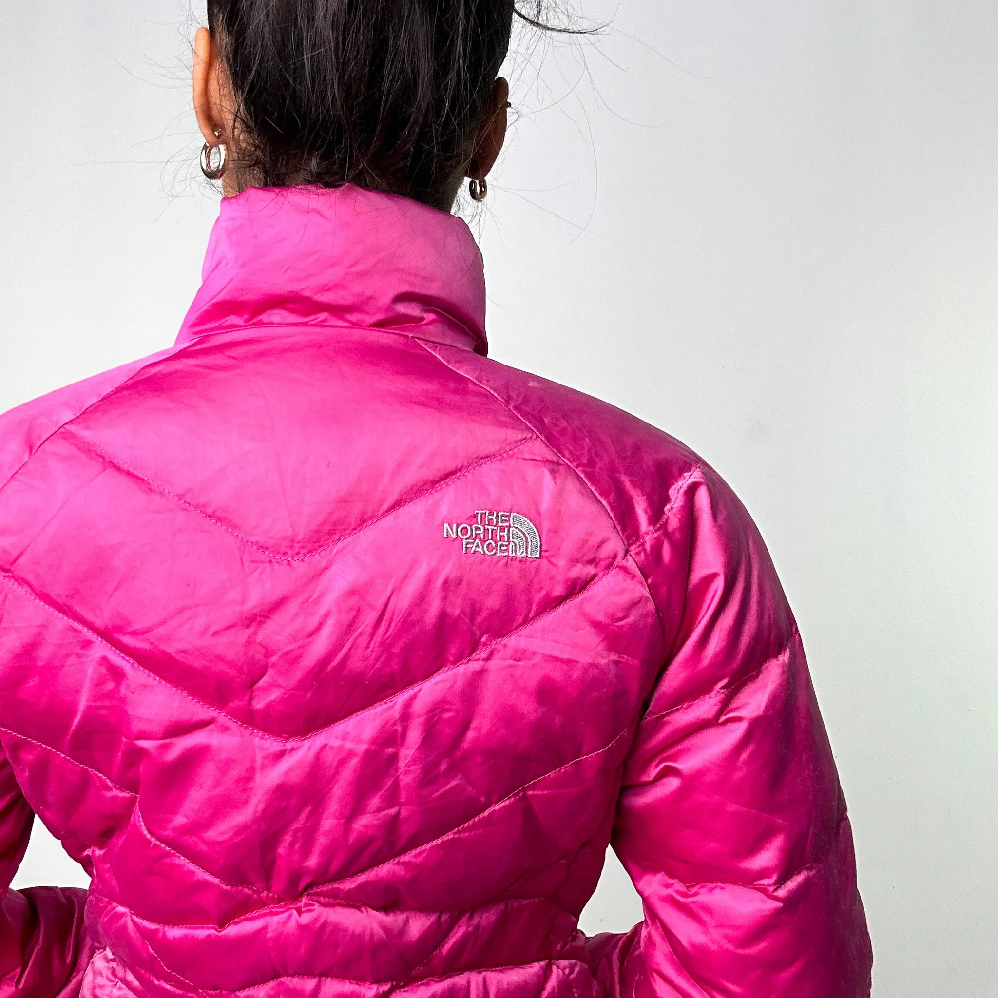 Pink y2ks The North Face 550 Series Puffer Jacket Coat (M)