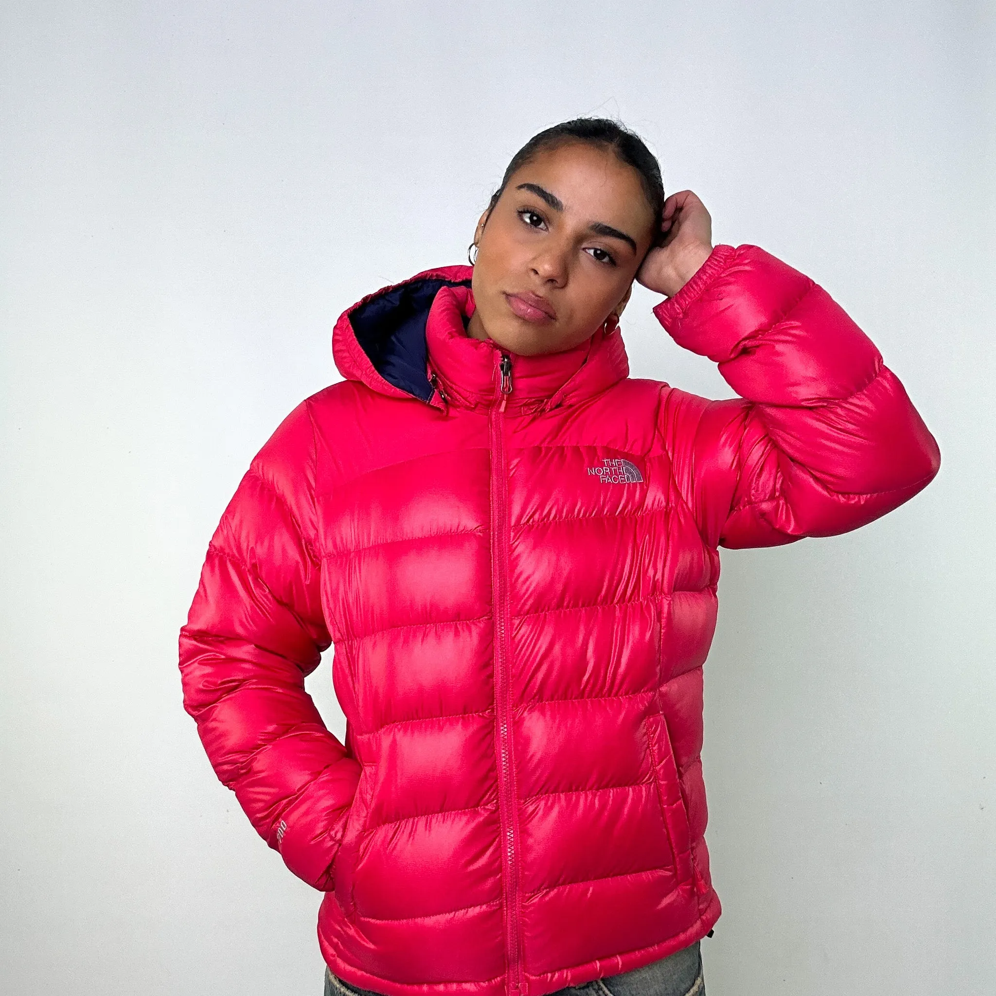 Pink y2ks The North Face 700 Series Puffer Jacket Coat (L)