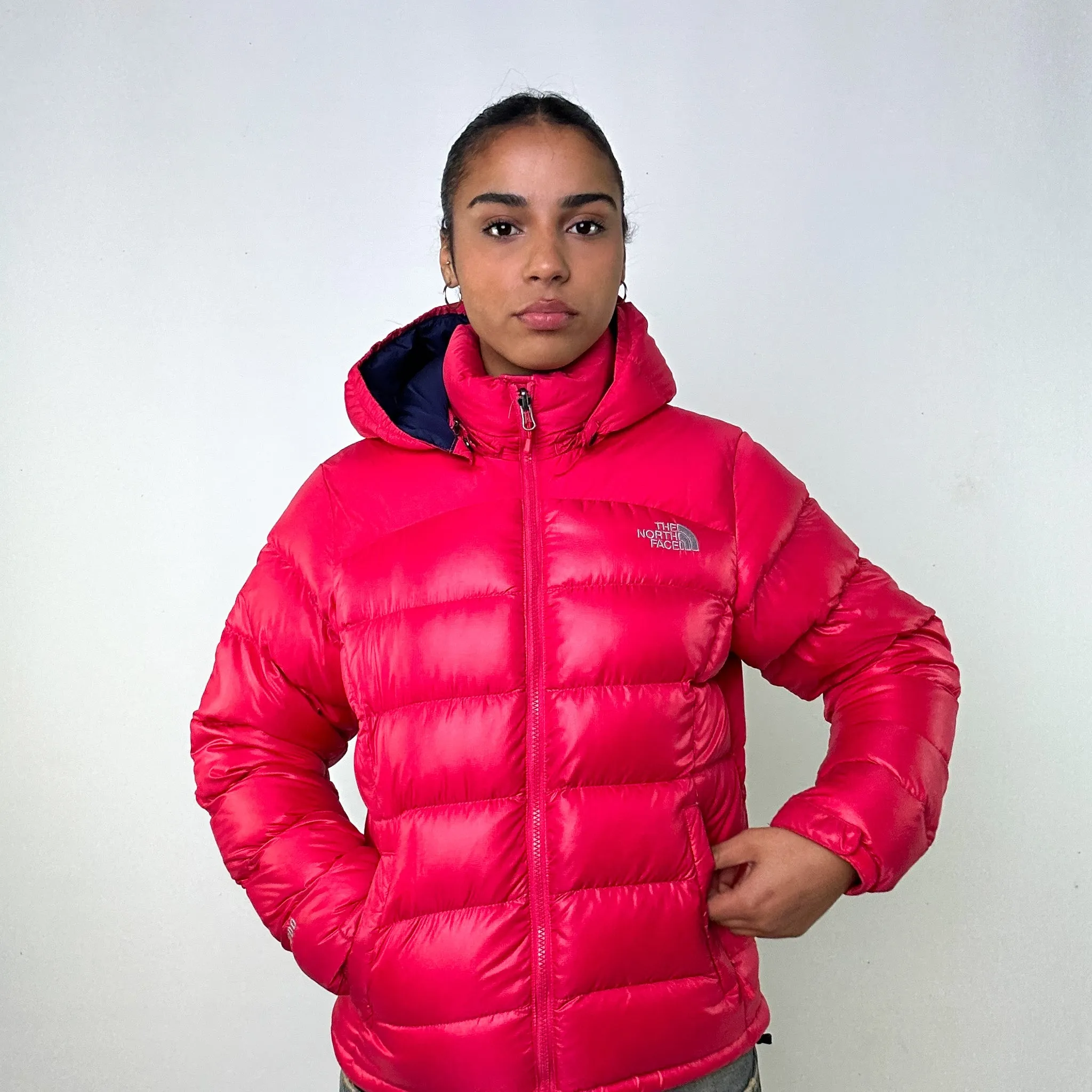 Pink y2ks The North Face 700 Series Puffer Jacket Coat (L)