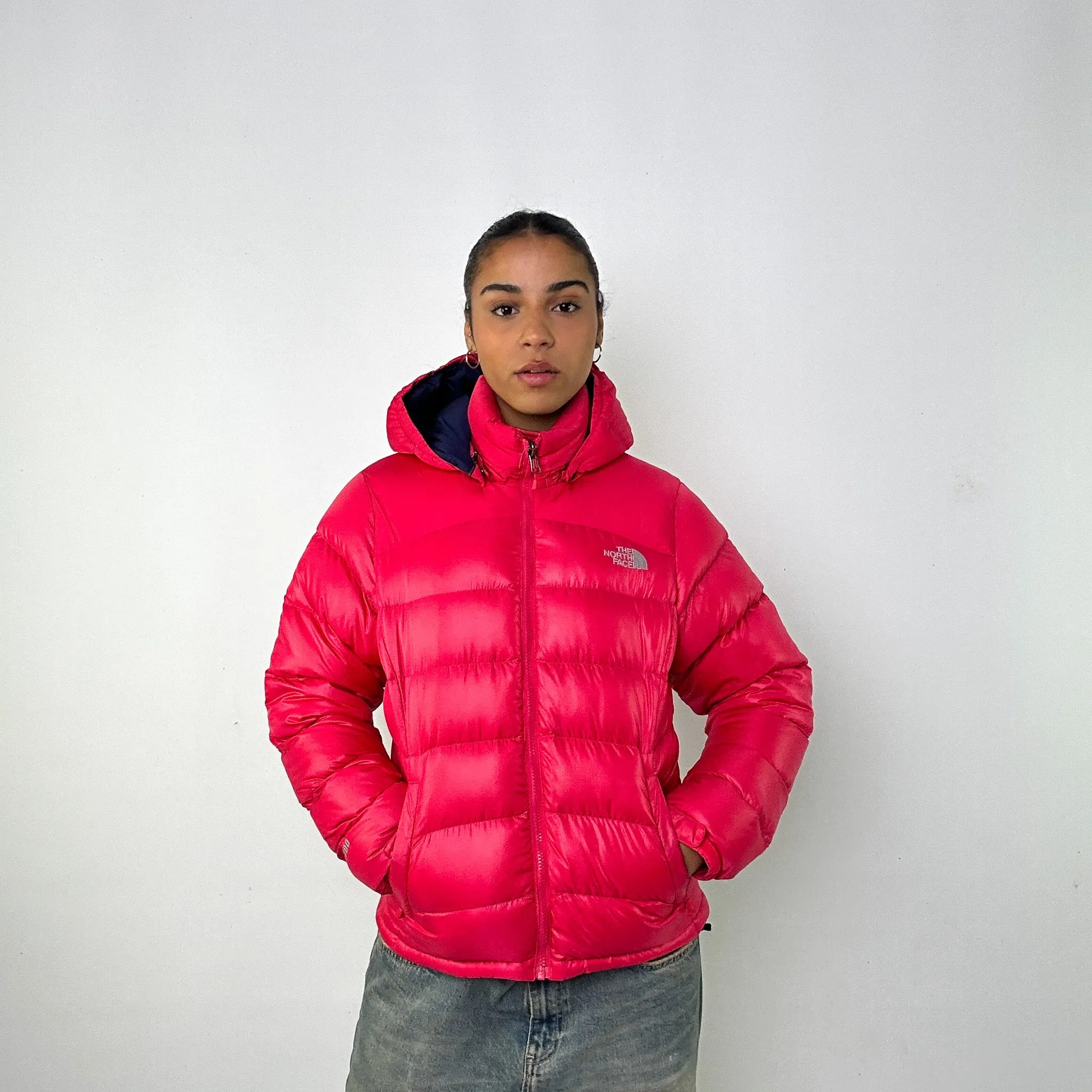 Pink y2ks The North Face 700 Series Puffer Jacket Coat (L)