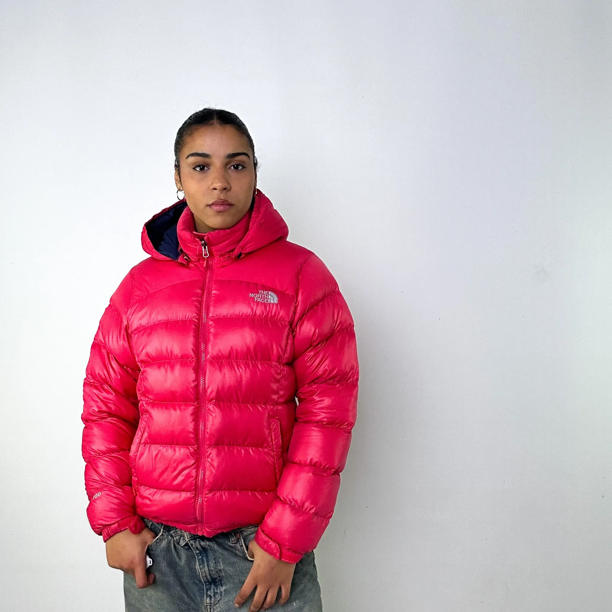 Pink y2ks The North Face 700 Series Puffer Jacket Coat (L)