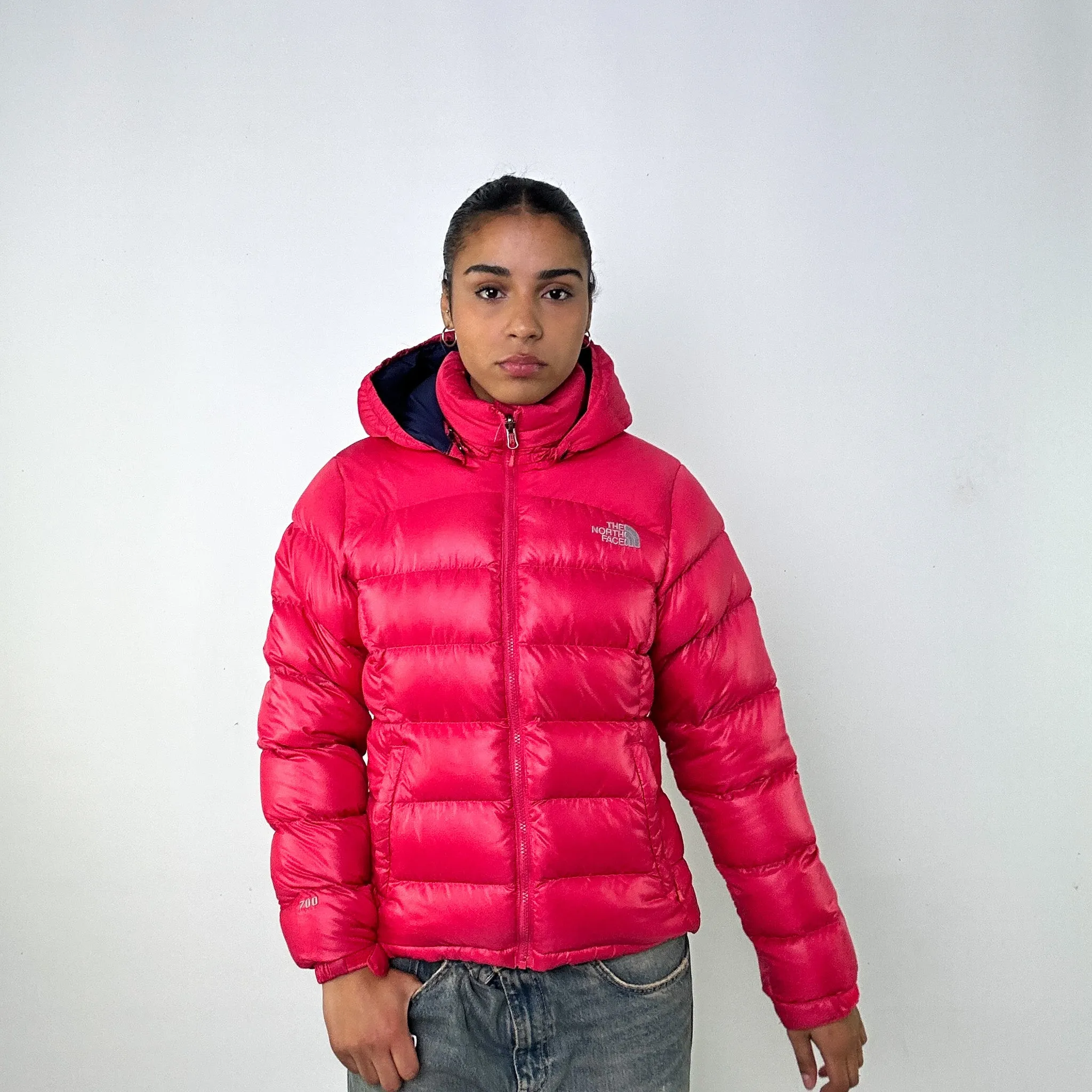 Pink y2ks The North Face 700 Series Puffer Jacket Coat (L)