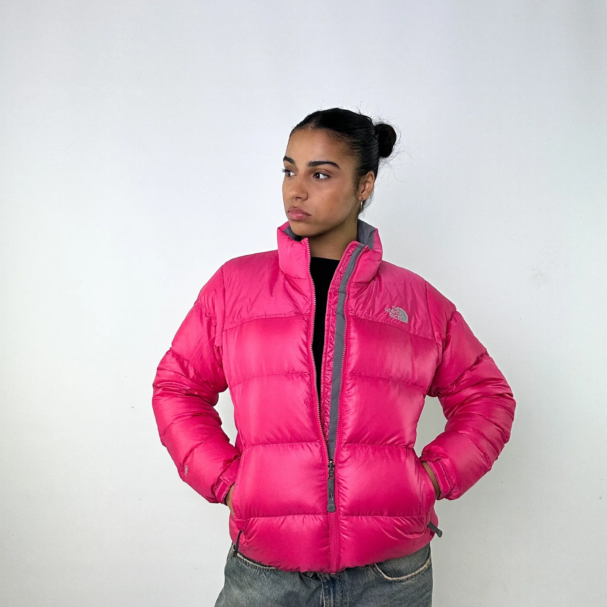 Pink y2ks The North Face 700 Series Puffer Jacket Coat (M)