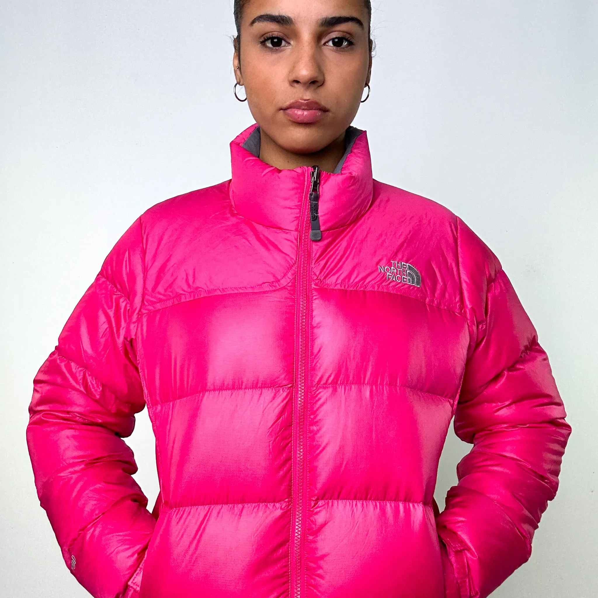 Pink y2ks The North Face 700 Series Puffer Jacket Coat (M)