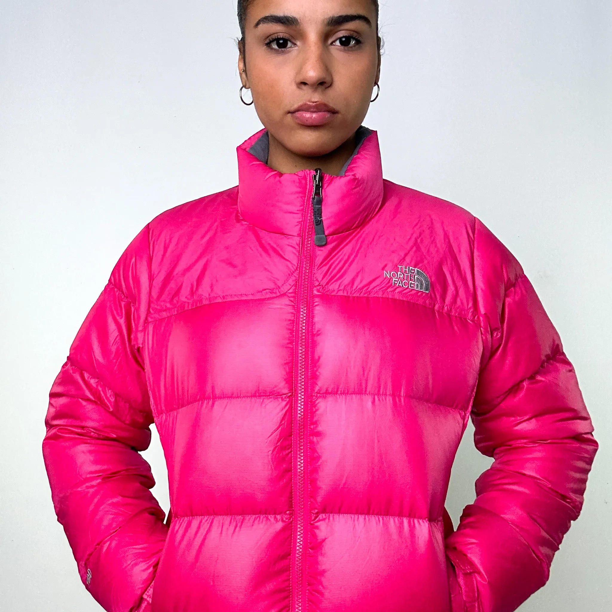 Pink y2ks The North Face 700 Series Puffer Jacket Coat (M)