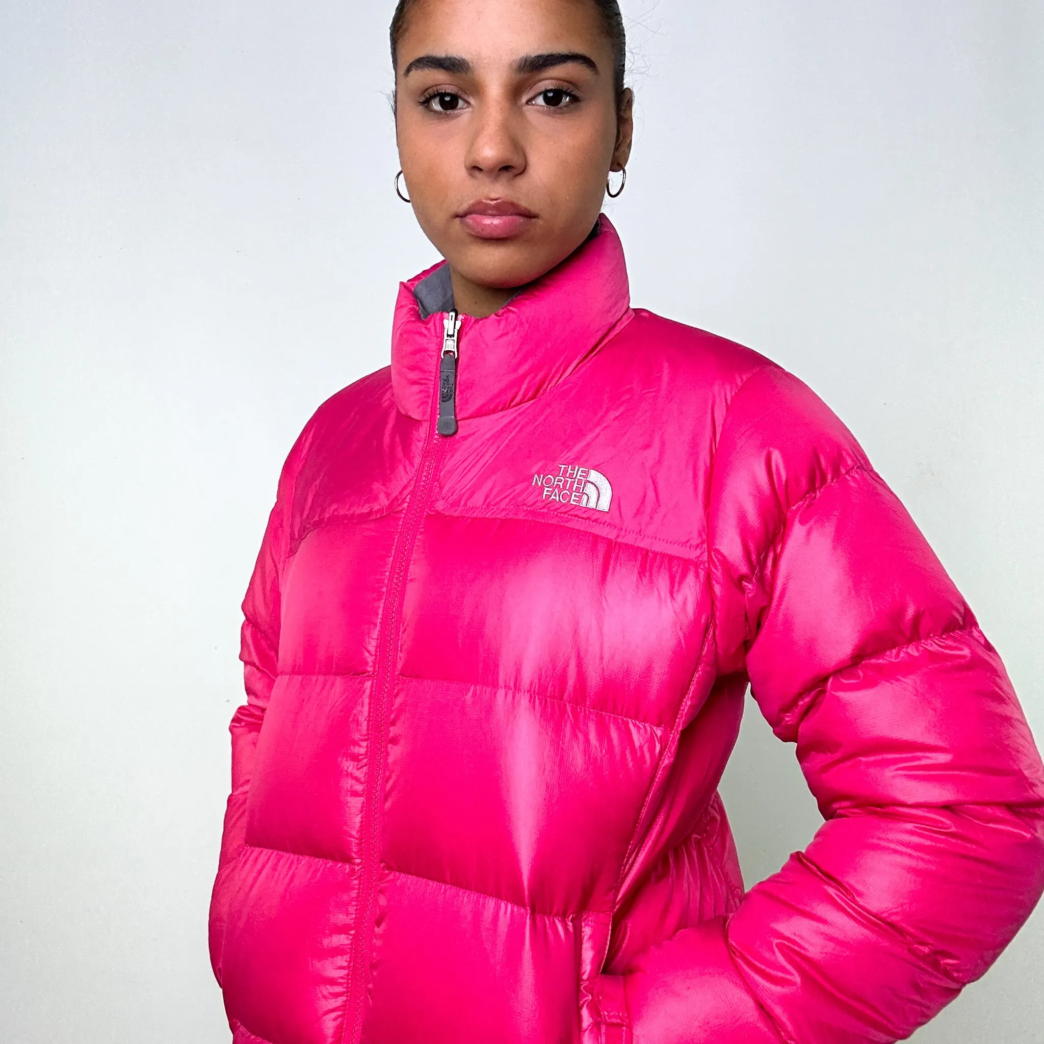 Pink y2ks The North Face 700 Series Puffer Jacket Coat (M)