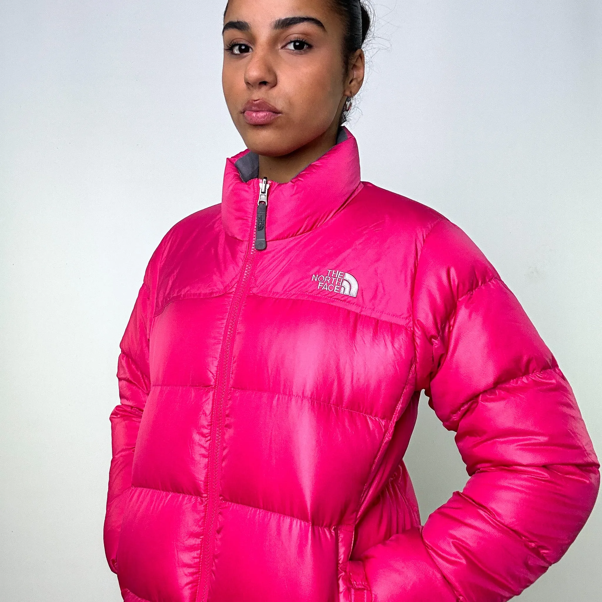 Pink y2ks The North Face 700 Series Puffer Jacket Coat (M)