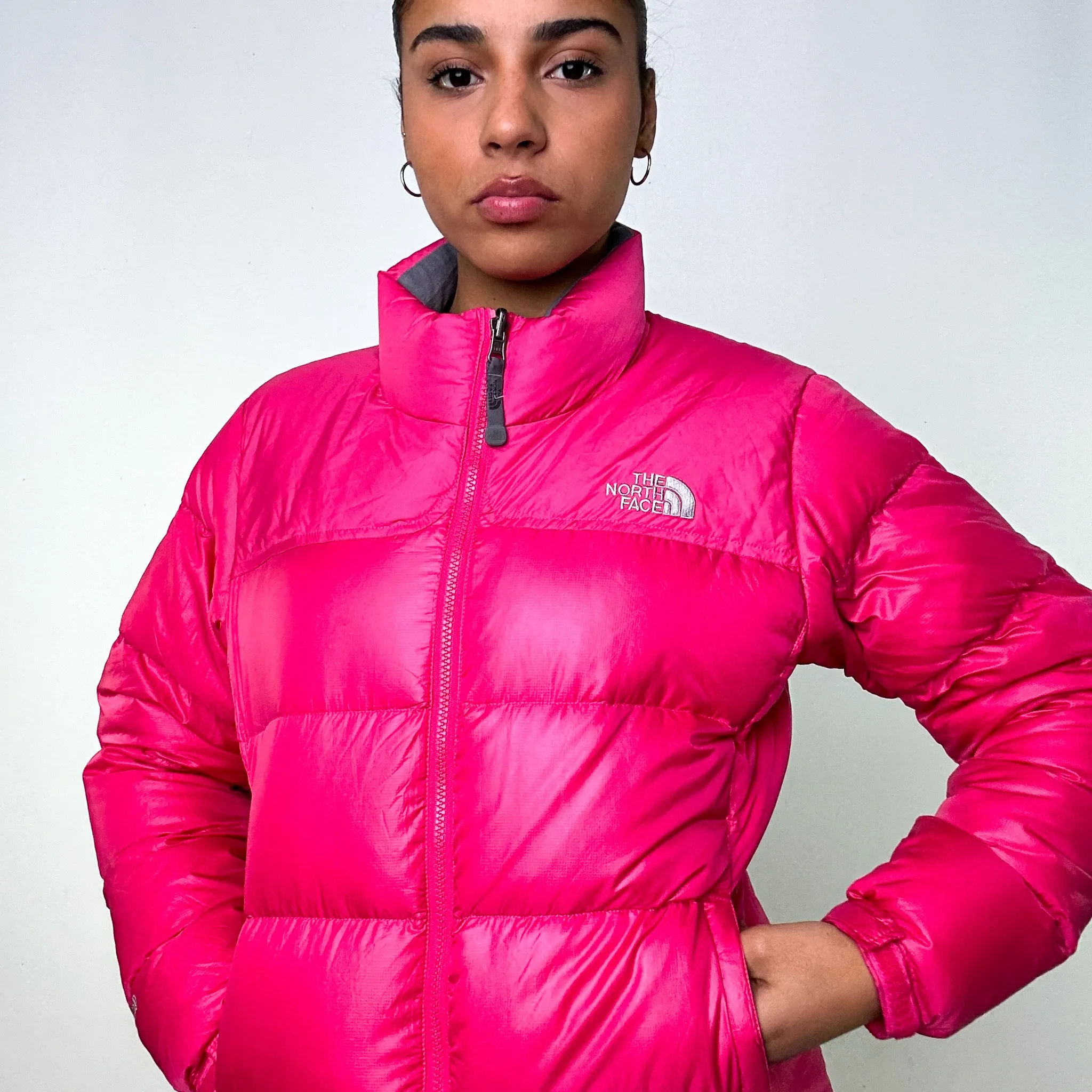 Pink y2ks The North Face 700 Series Puffer Jacket Coat (M)