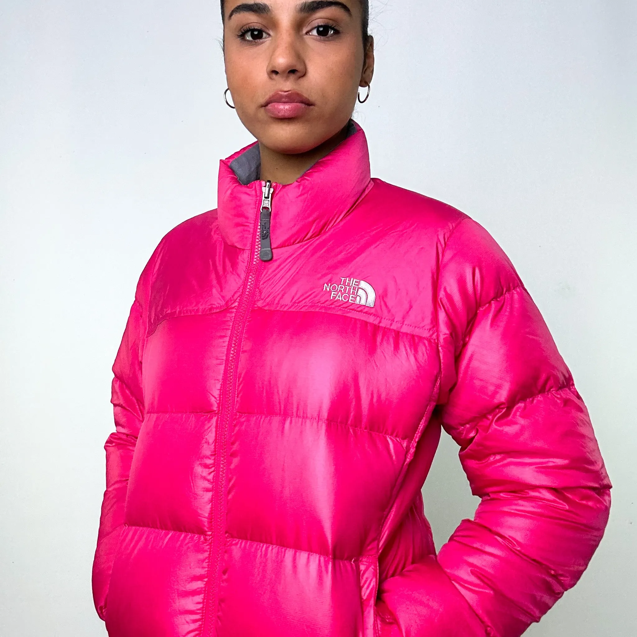 Pink y2ks The North Face 700 Series Puffer Jacket Coat (M)