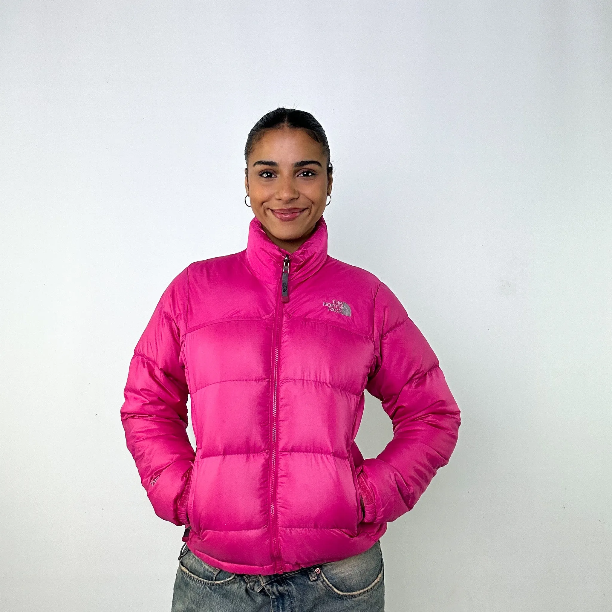 Pink y2ks The North Face 700 Series Puffer Jacket Coat (S)