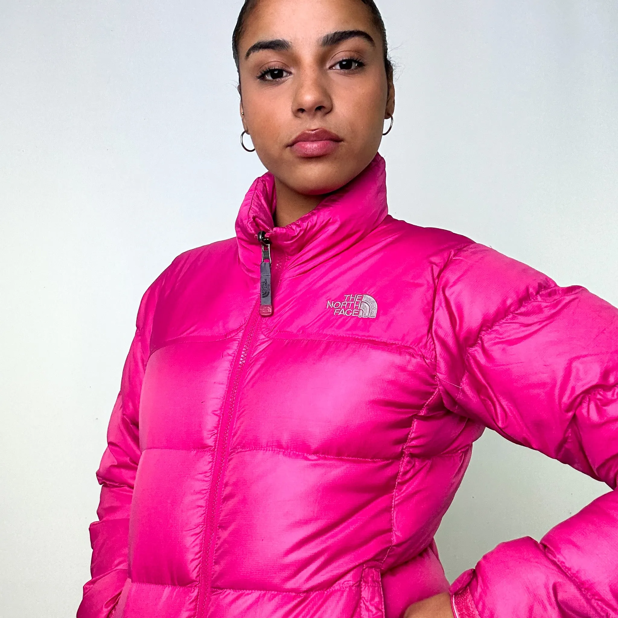 Pink y2ks The North Face 700 Series Puffer Jacket Coat (S)