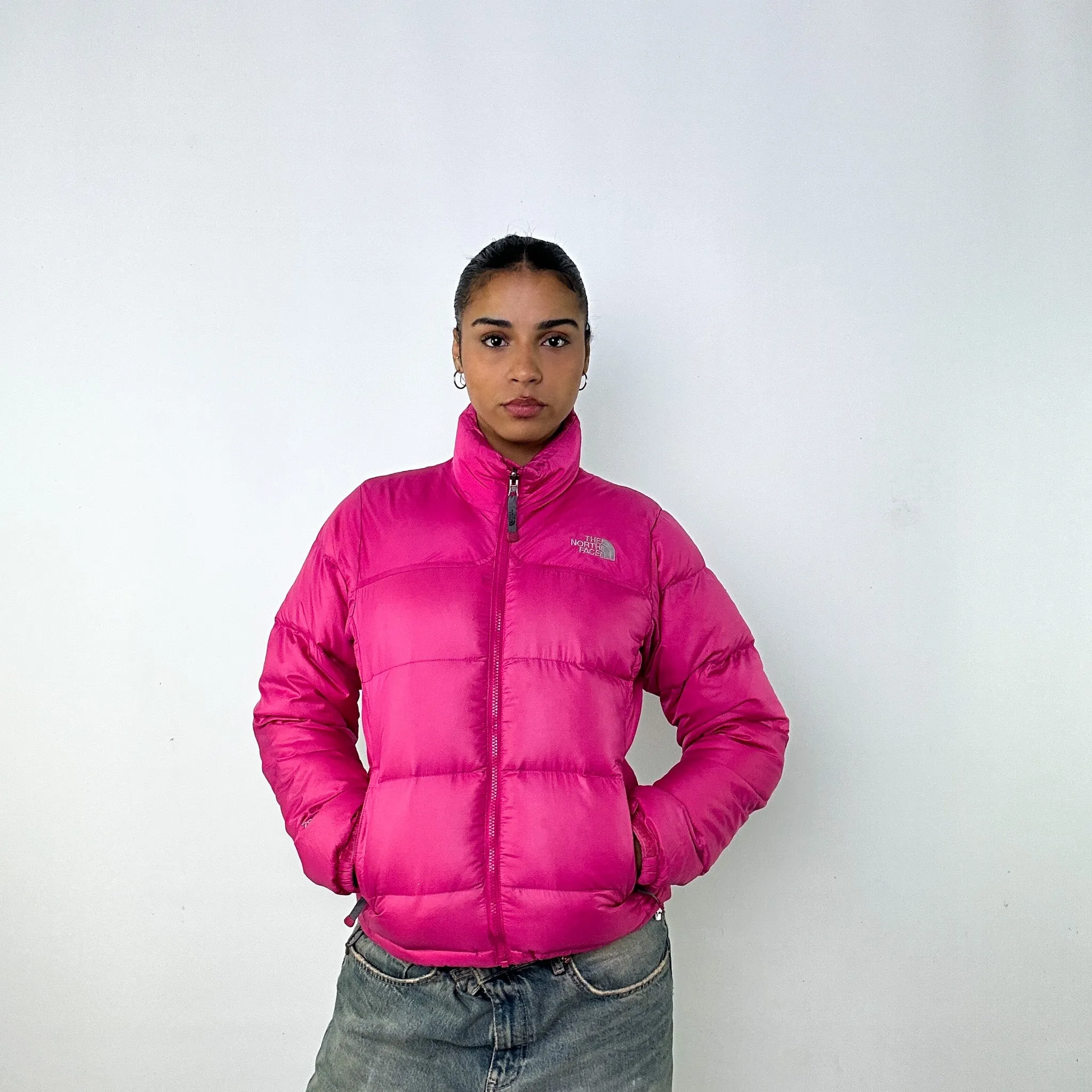 Pink y2ks The North Face 700 Series Puffer Jacket Coat (S)