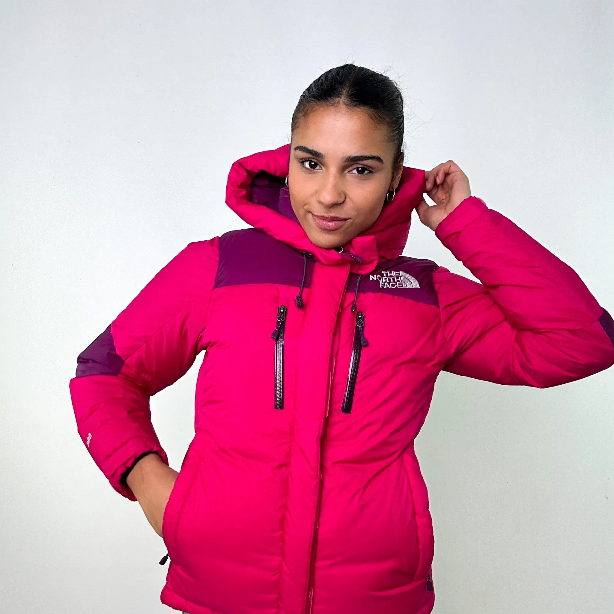 Pink y2ks The North Face 800 Series Baltoro Puffer Jacket Coat (M)