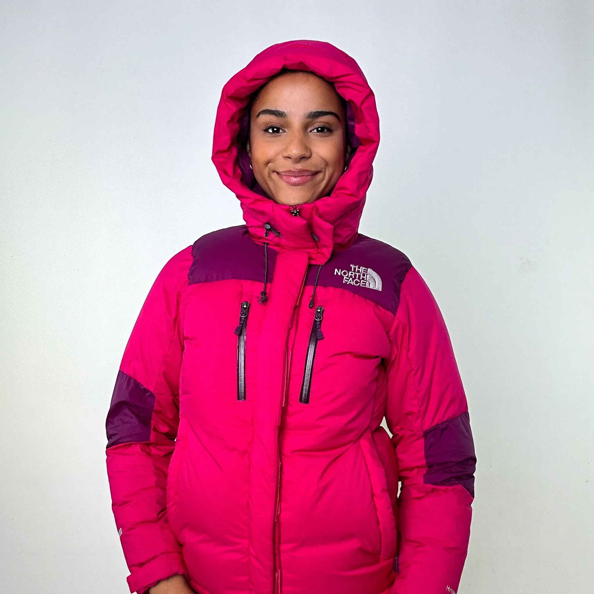 Pink y2ks The North Face 800 Series Baltoro Puffer Jacket Coat (M)