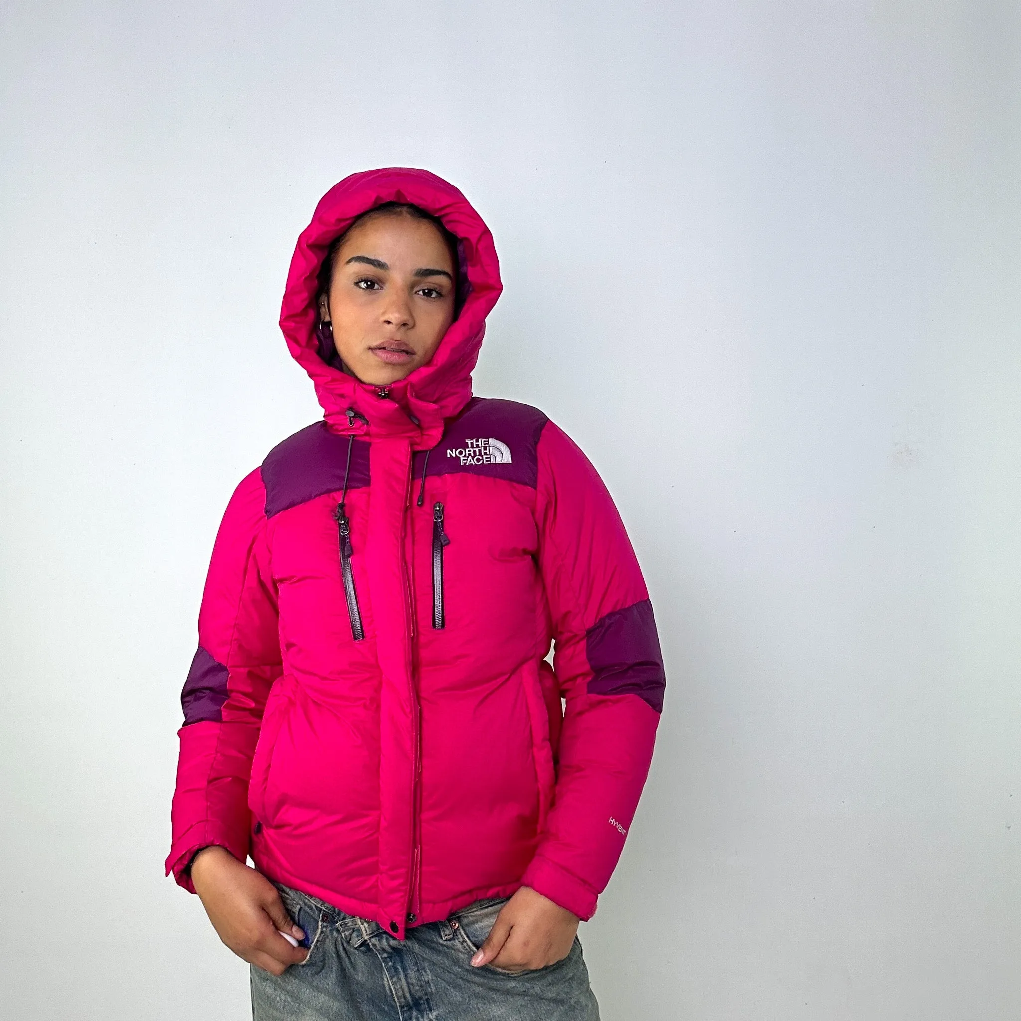 Pink y2ks The North Face 800 Series Baltoro Puffer Jacket Coat (M)