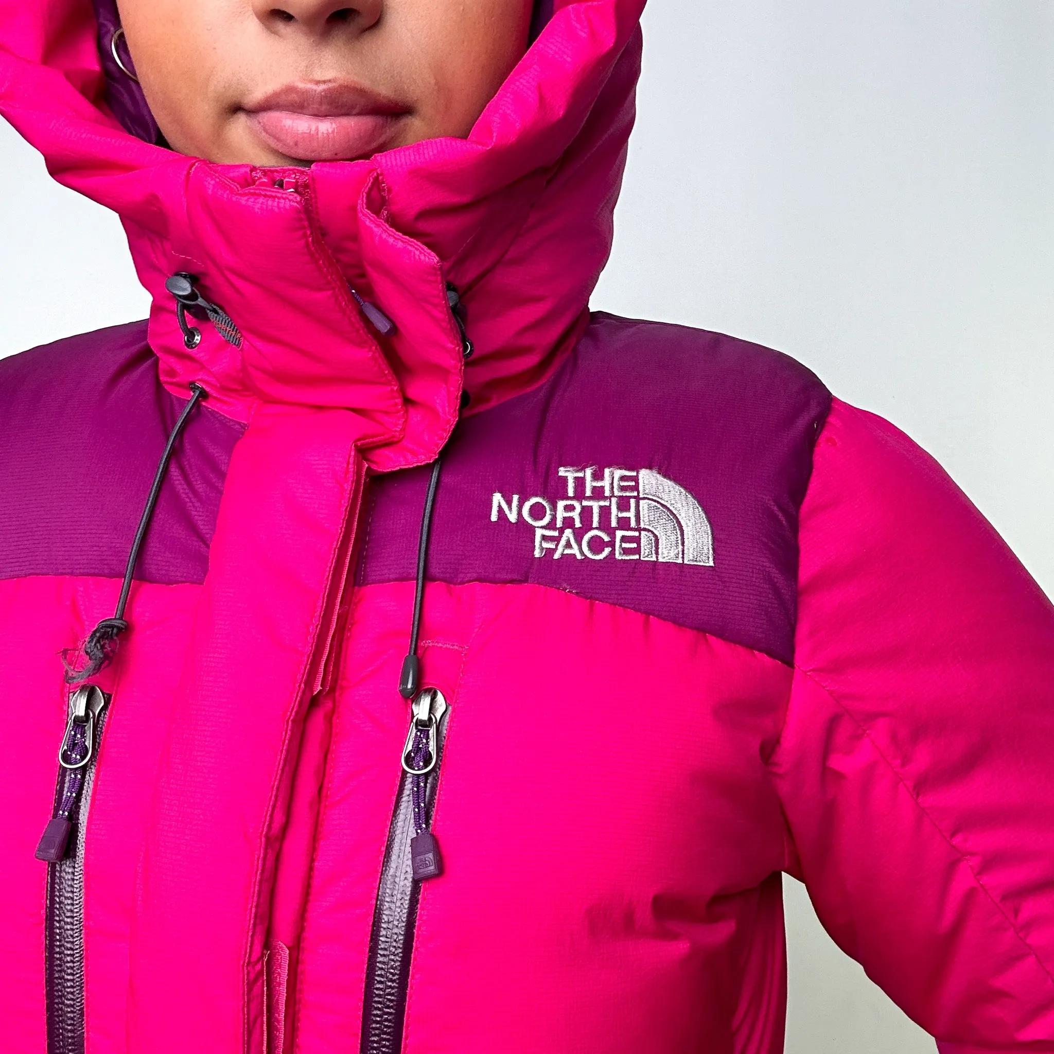 Pink y2ks The North Face 800 Series Baltoro Puffer Jacket Coat (M)