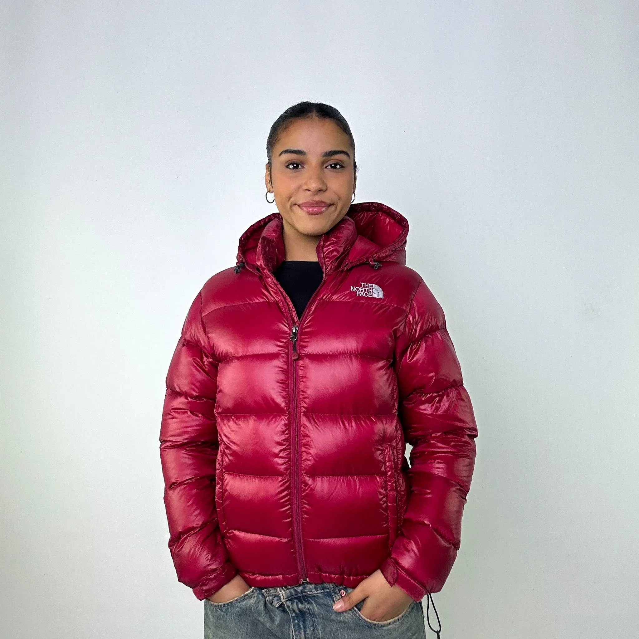 Pink y2ks The North Face Deep Magenta 700 Series Puffer Jacket Coat (L)